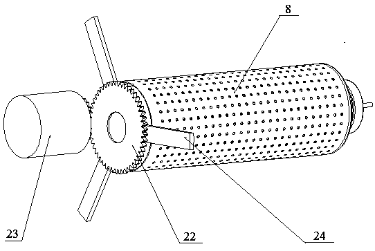 Centrifugal self-cleaning air filter device and working method thereof