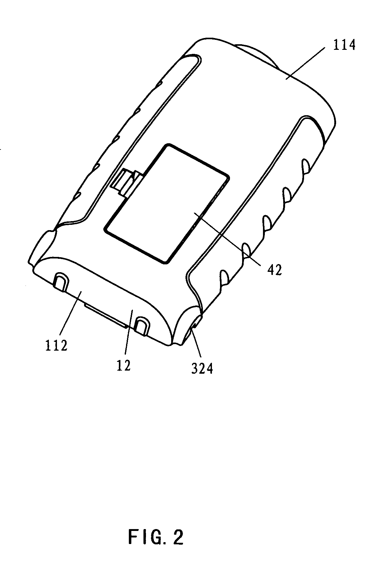 Distance measuring device with laser indicating device
