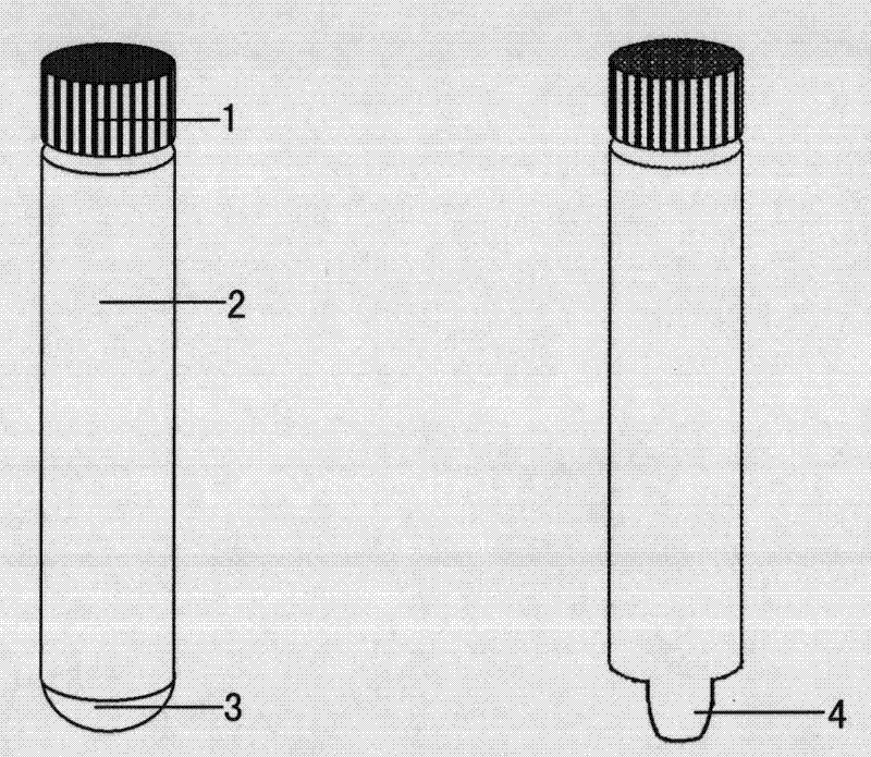 Indicator tube for indicating microbe growth and application thereof