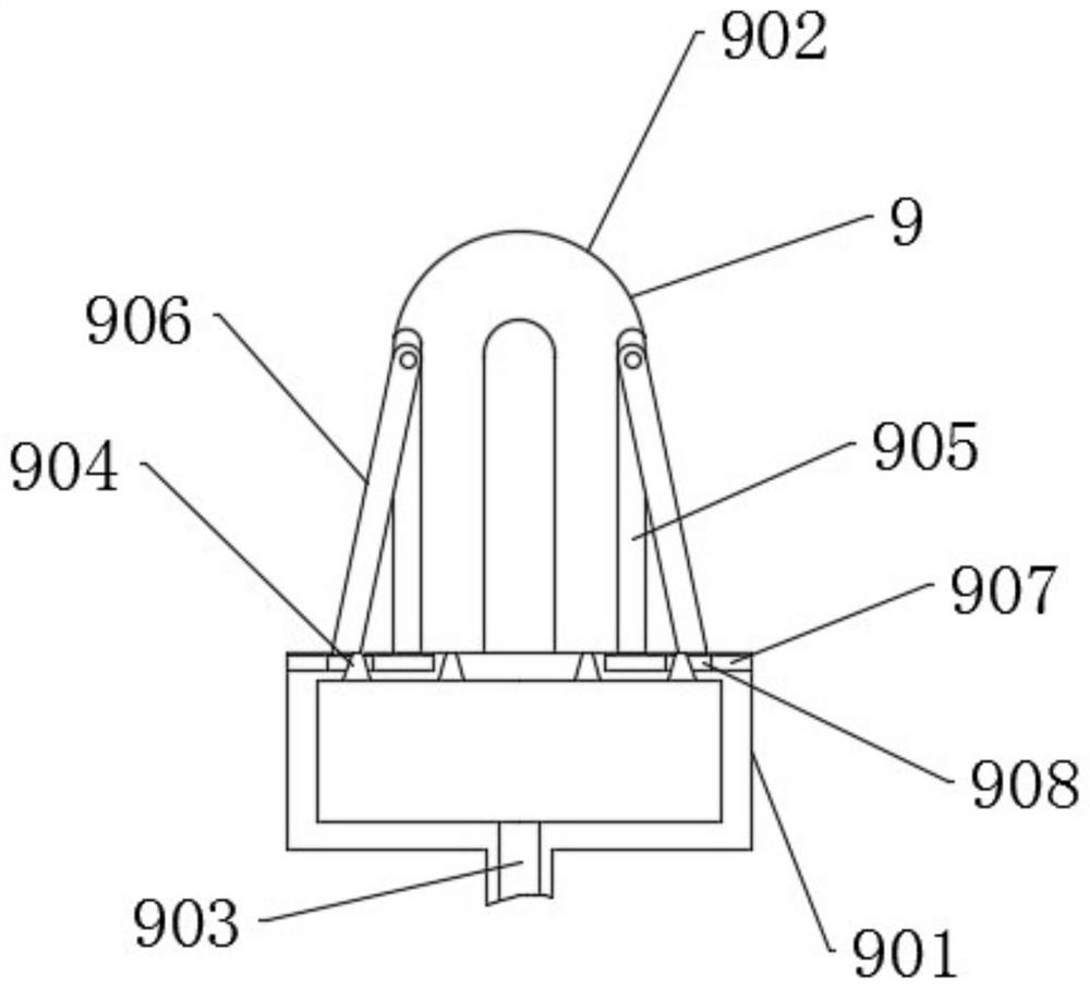 An inner wall loss measuring device for power pipelines