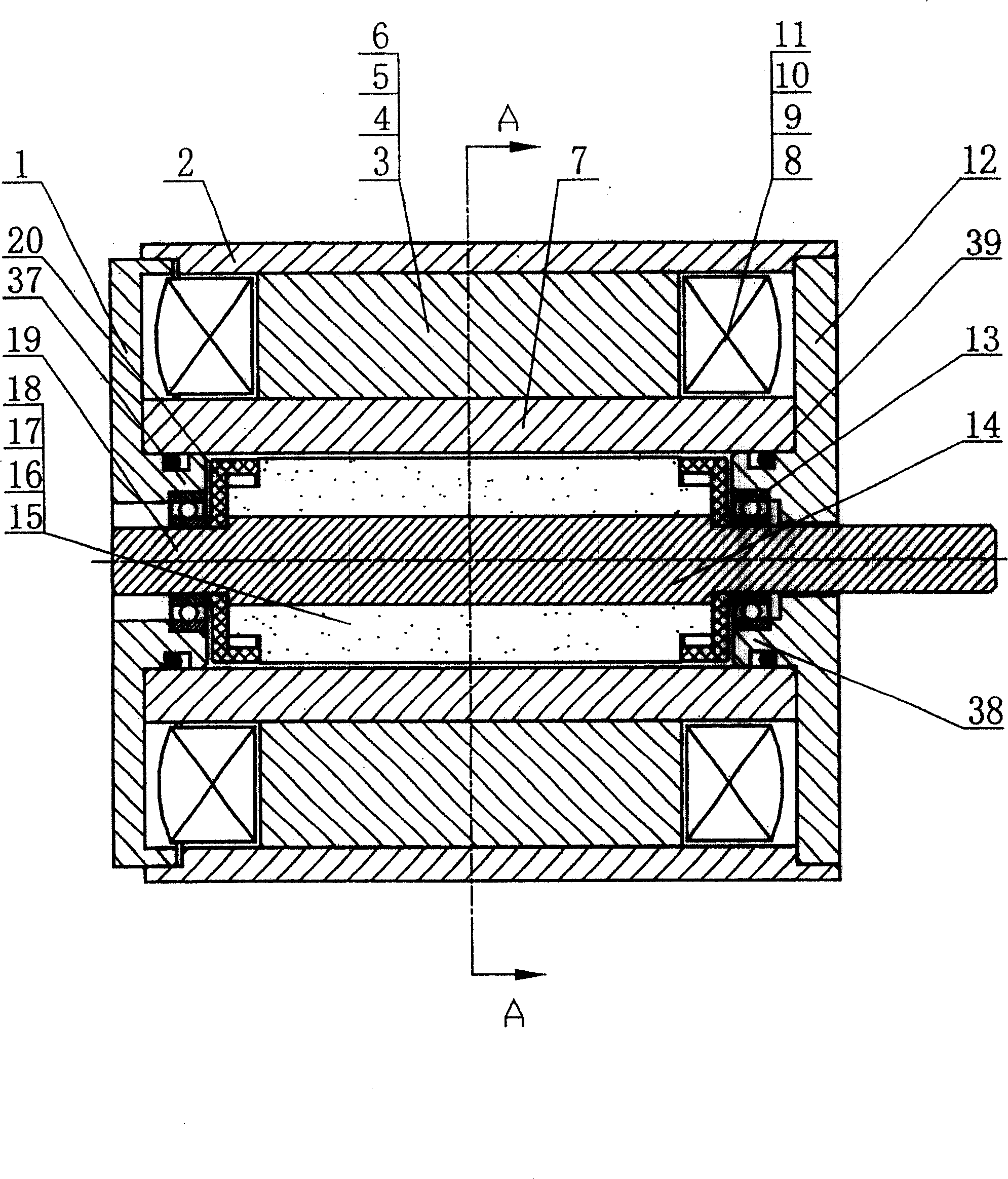 High pressure resistant bilaterally rotating permanent proportion electro-magnet