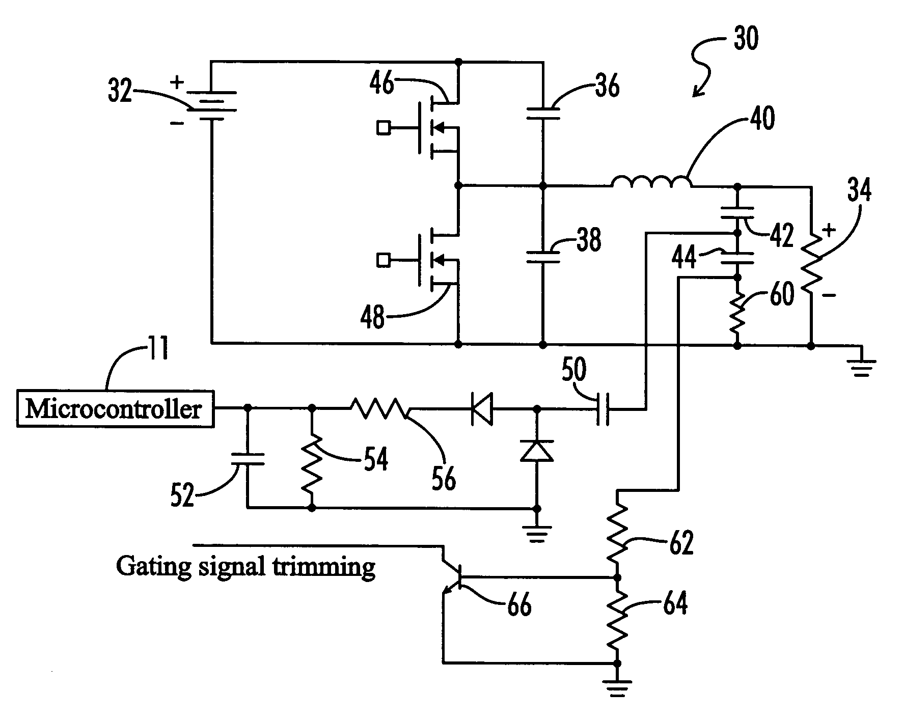 Electronic ballast with lossless snubber capacitor circuit