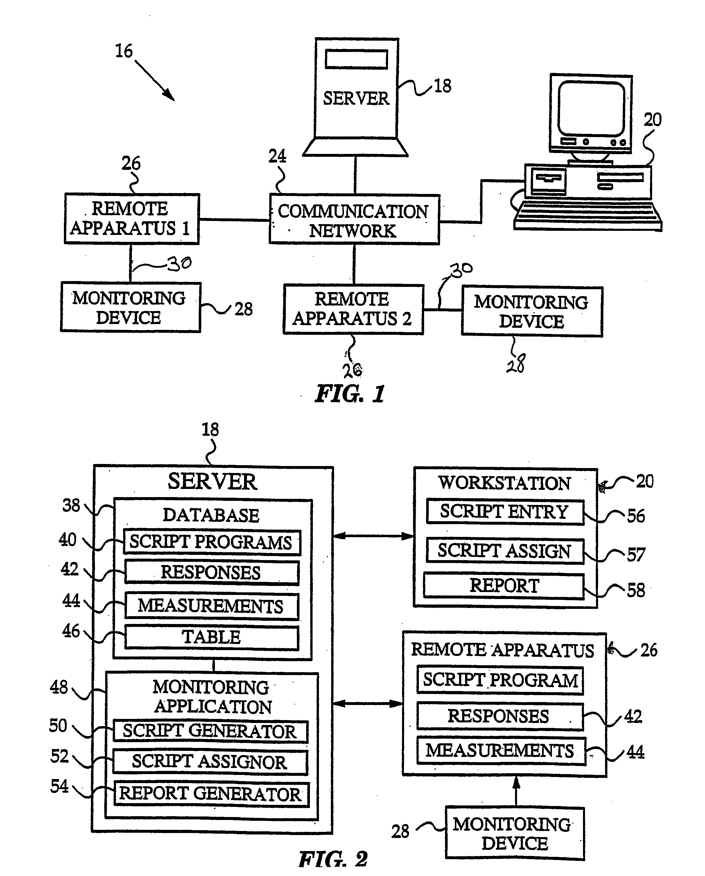Remotely monitoring an individual using scripted communications