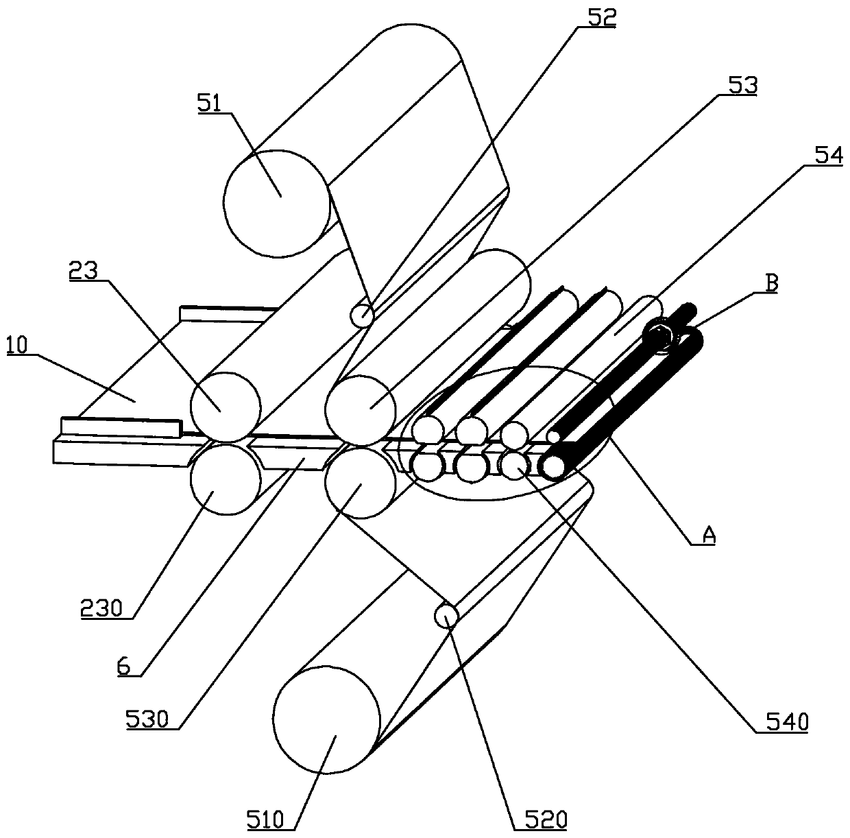 Automatic laminating device