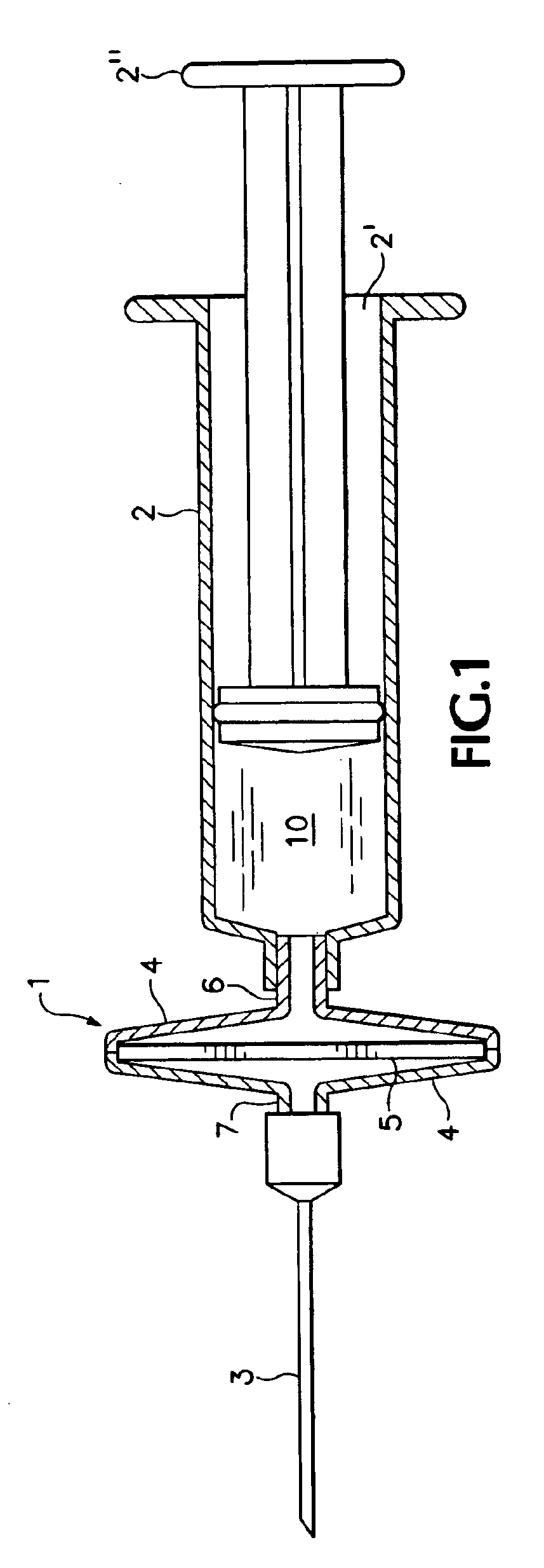 Genetic vaccination device and process for forming an injection therefor