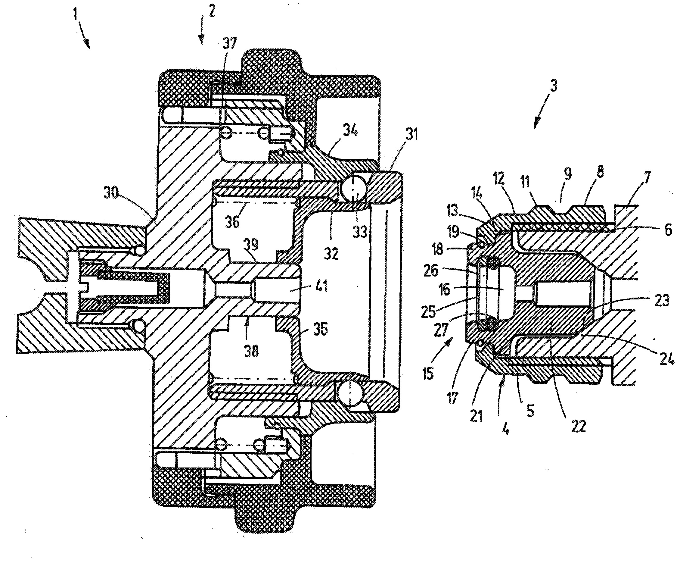 Short-body plug for fluid couplings