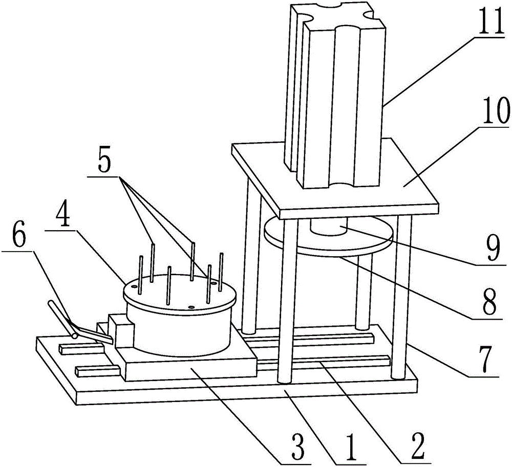 Motor bush pressing-in device