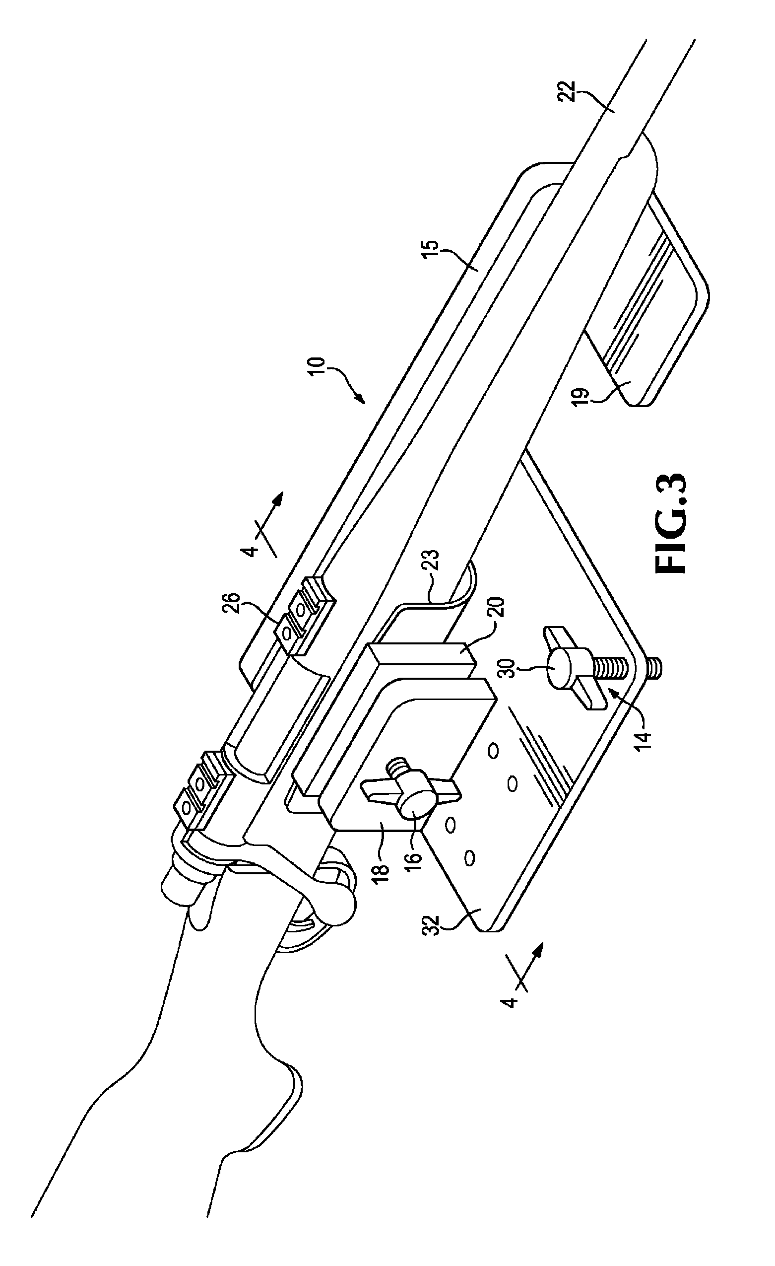 Rifle scope installation fixture and method of use