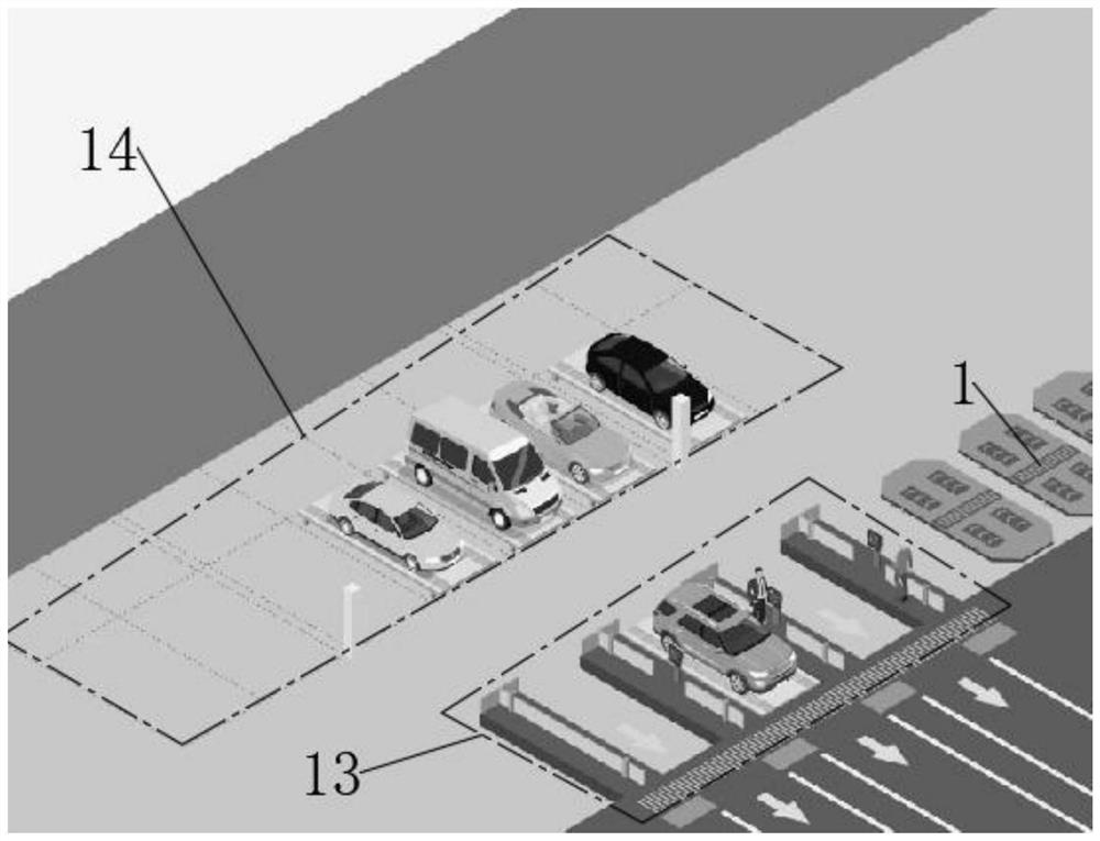 Intelligent parking system based on NB-IOT system and parking robot of intelligent parking system