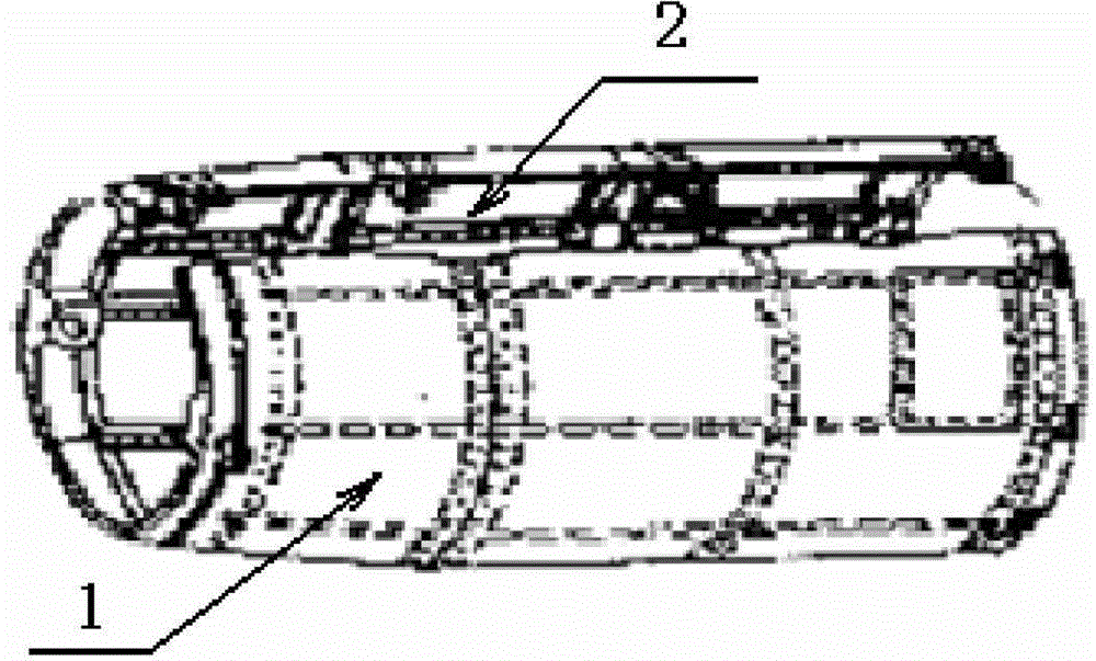 Superplastic forming (SPF)/diffusion bonding (DB) forming method of titanium alloy cylindrical three-layer structure