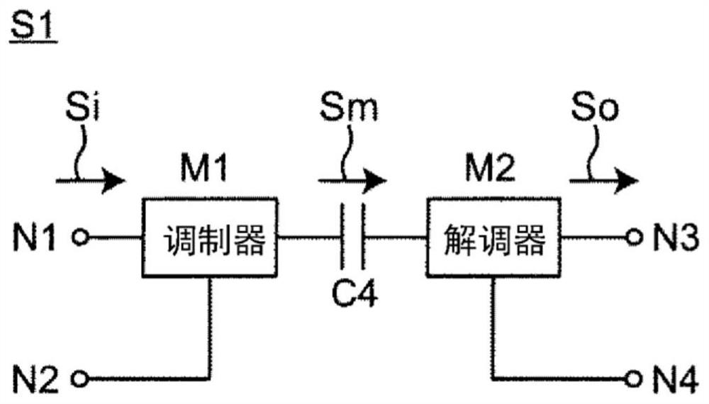 Capacitive coupling circuit device