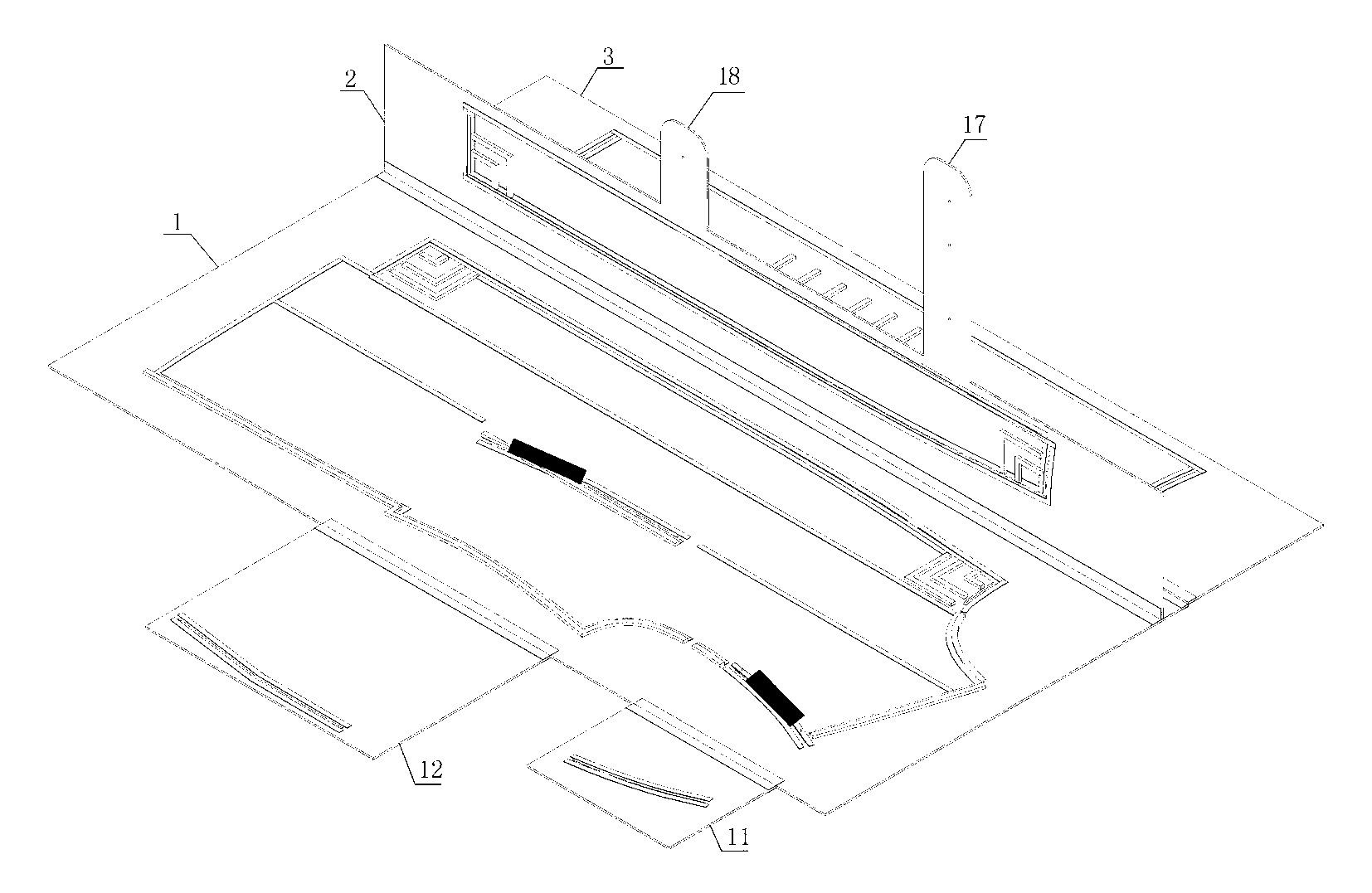 Mold for sewing front fly of clothing