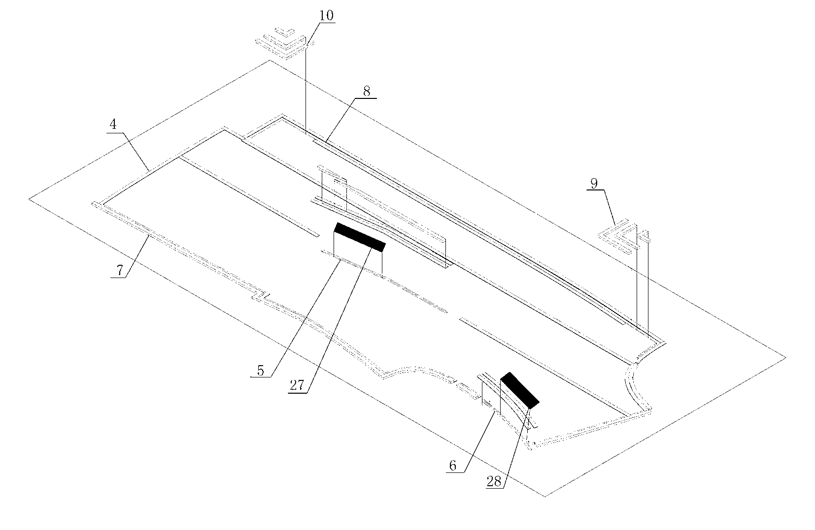 Mold for sewing front fly of clothing