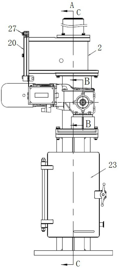 Temperature measuring device of vacuum precision casting furnace