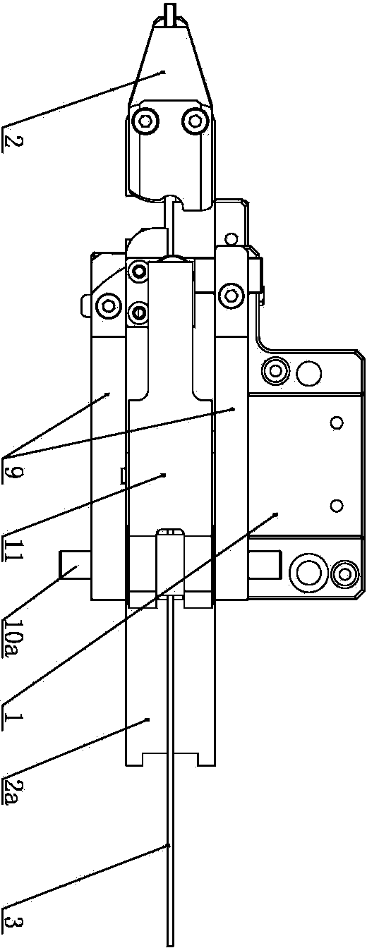 Flat filament brush-making head