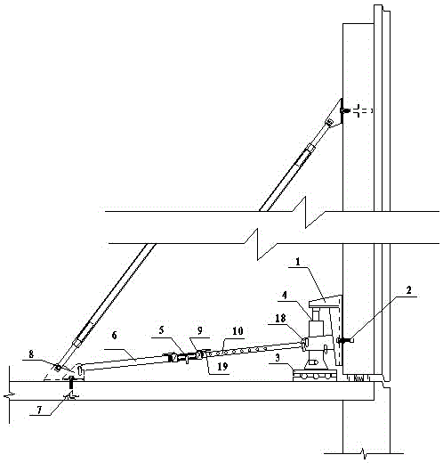 Position-adjusting device for precast concrete wall panel