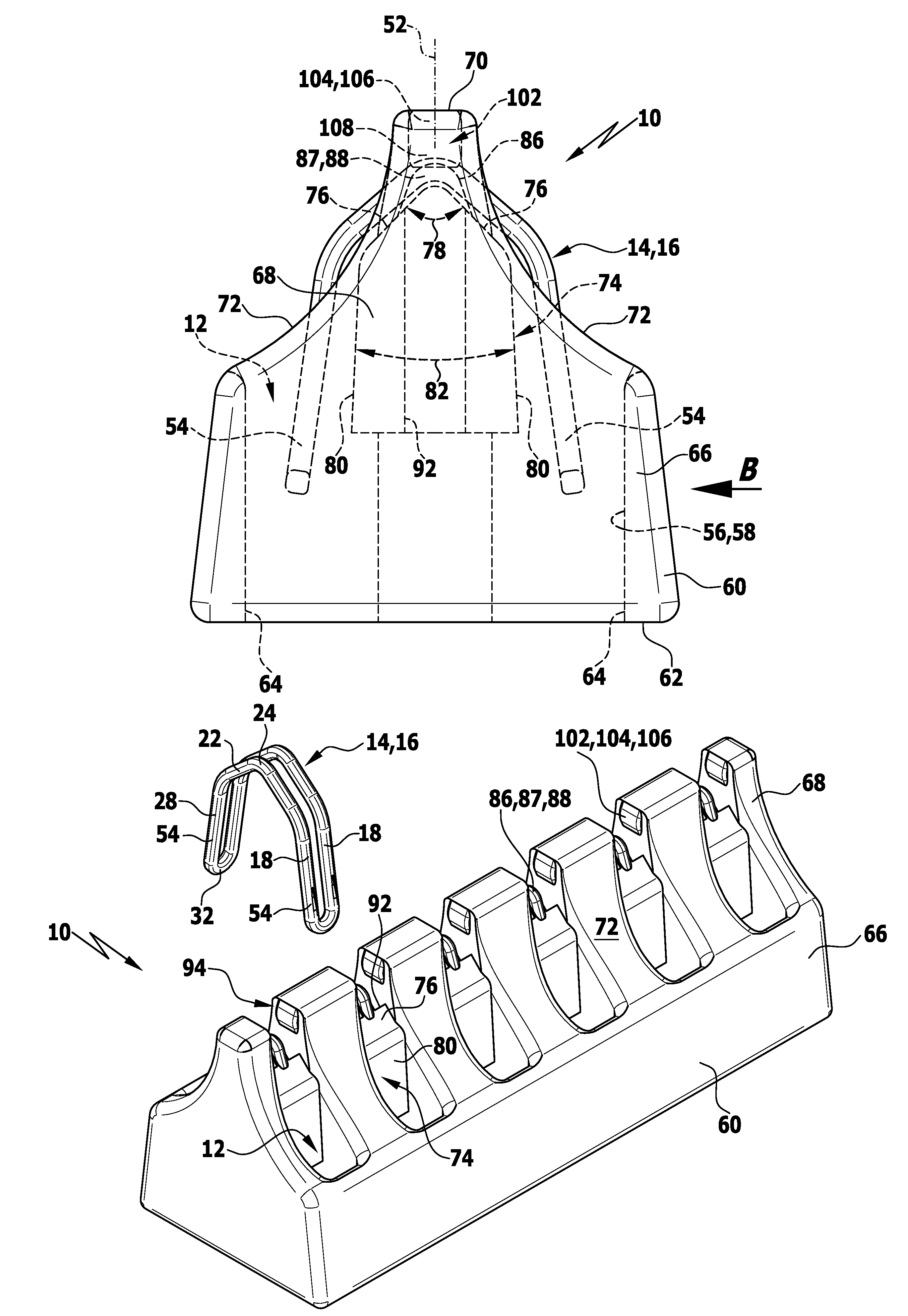Medical clip carrier device