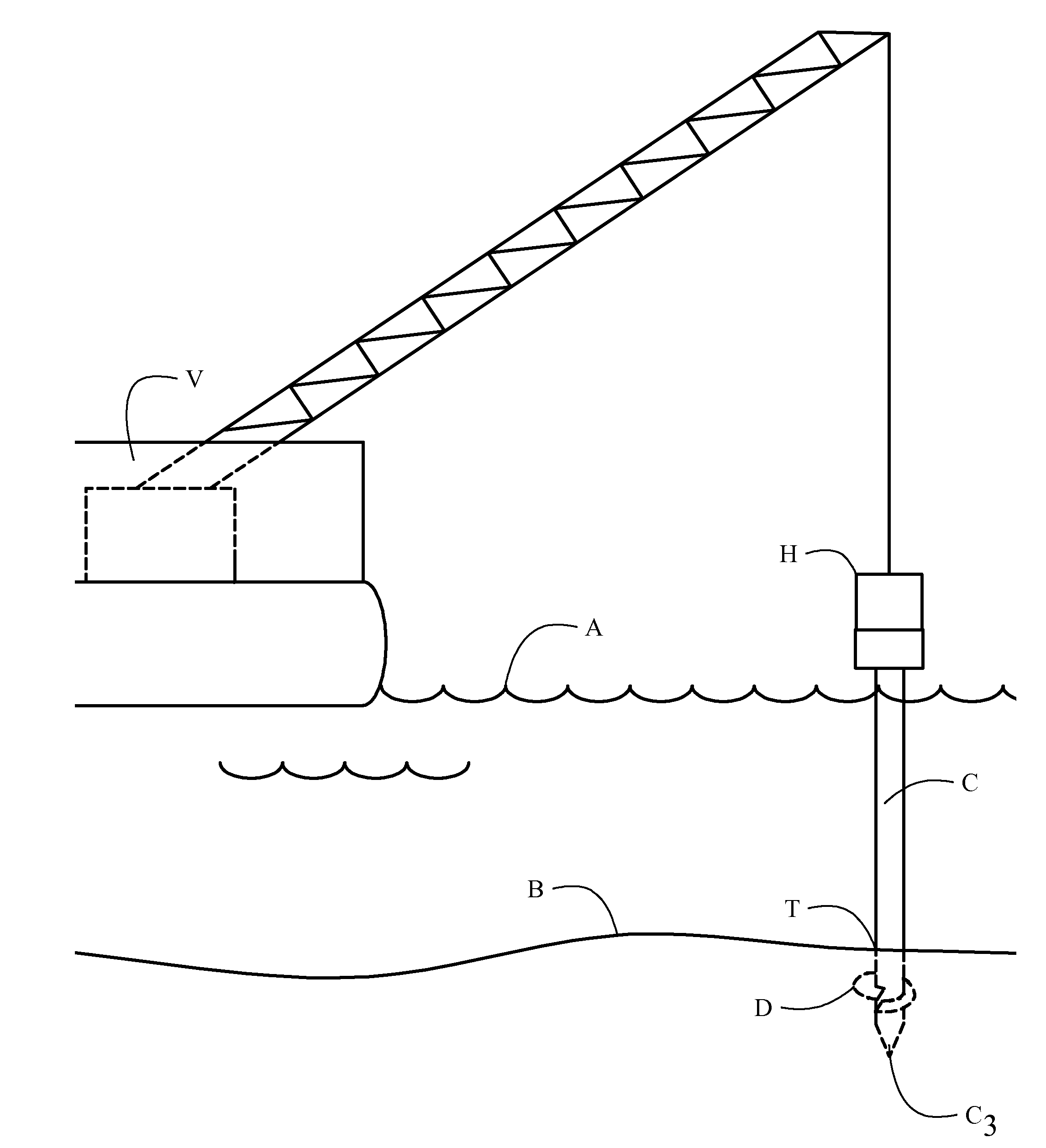 Fixed floating fountain installation method