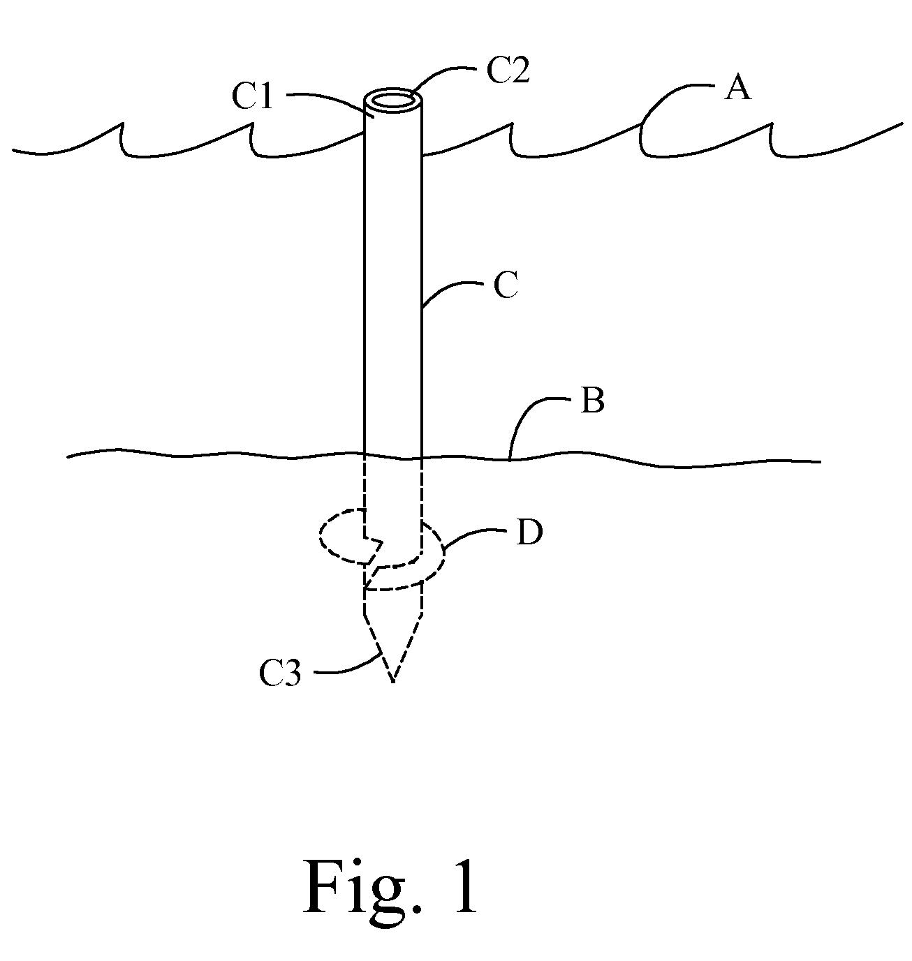 Fixed floating fountain installation method