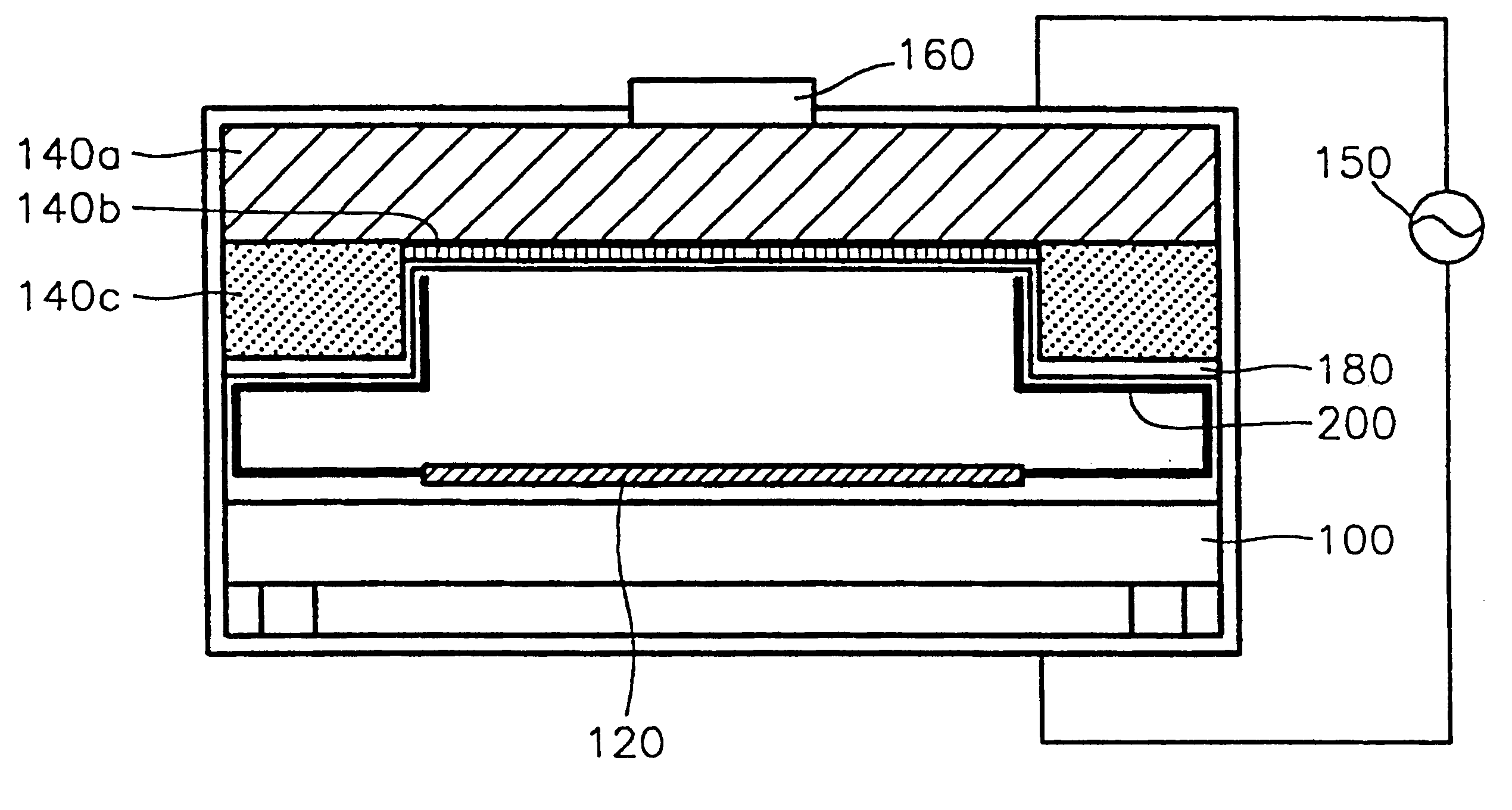 Method for cleaning inside of chamber using RF plasma