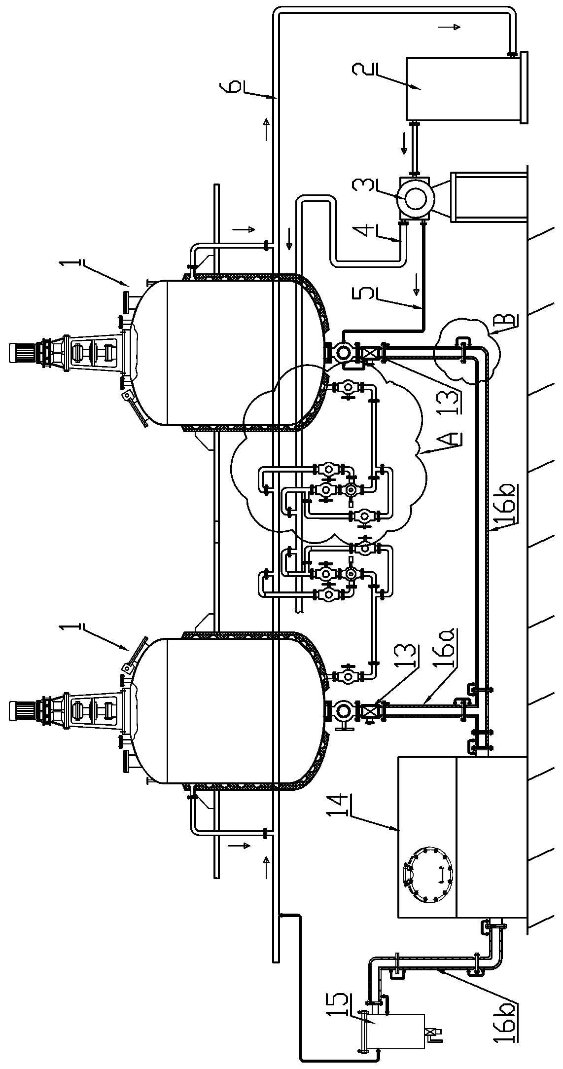 Production line of hot-melt pressure-sensitive adhesive