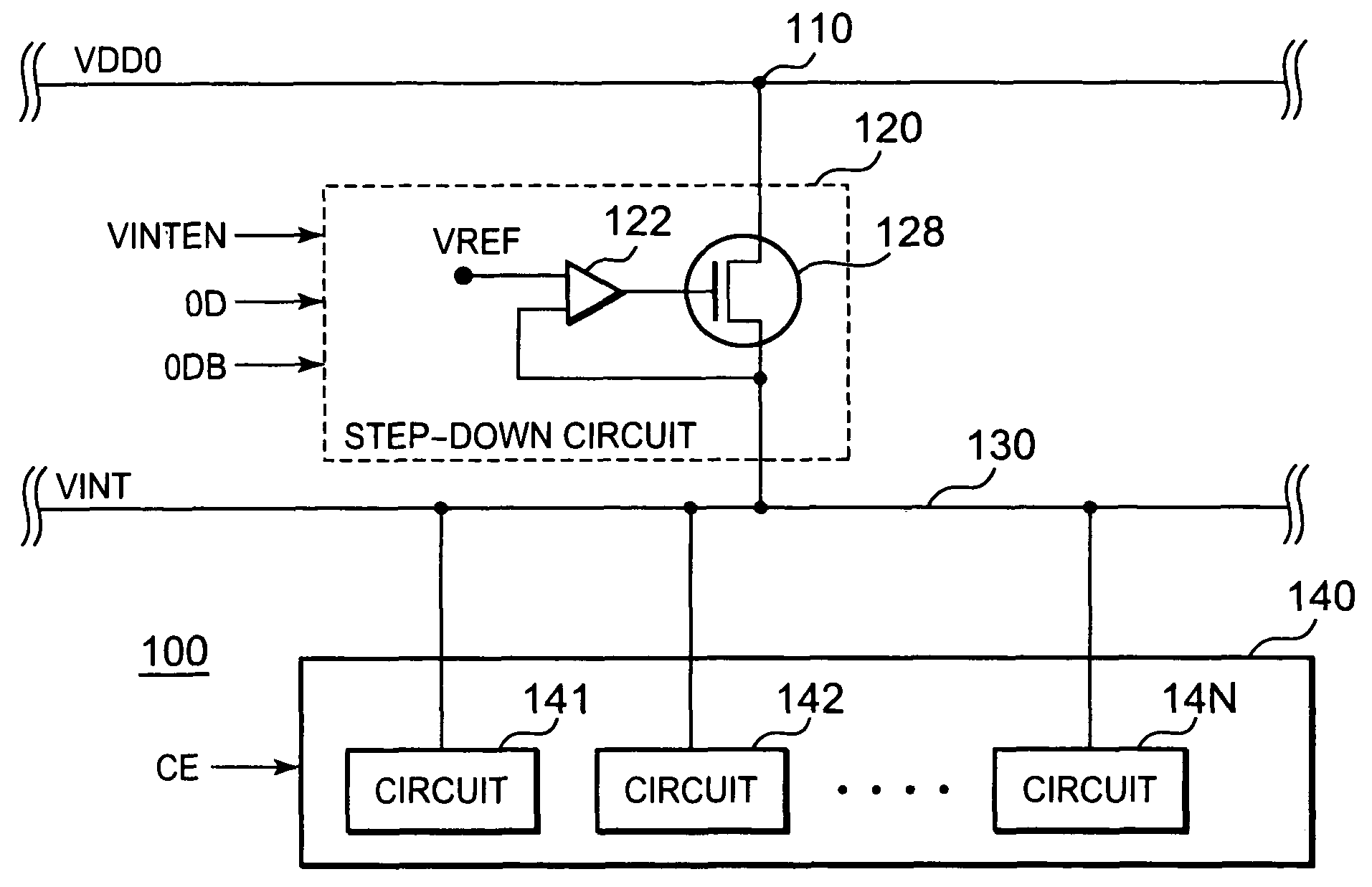 Step-down circuit, semiconductor device, and step-down circuit controlling method