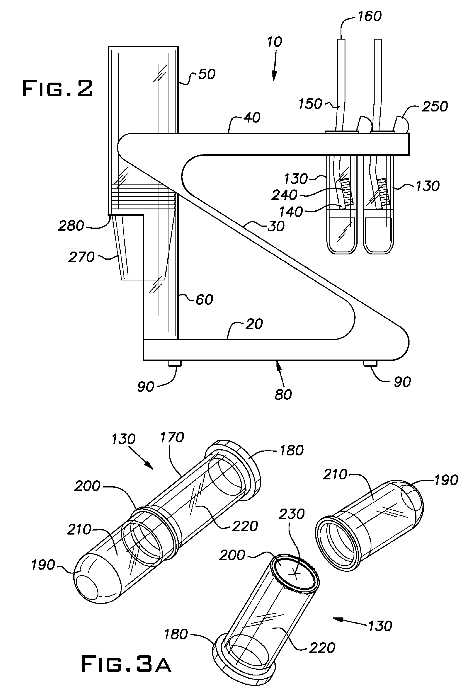 Oral hygiene products dispenser stand and dispensing station