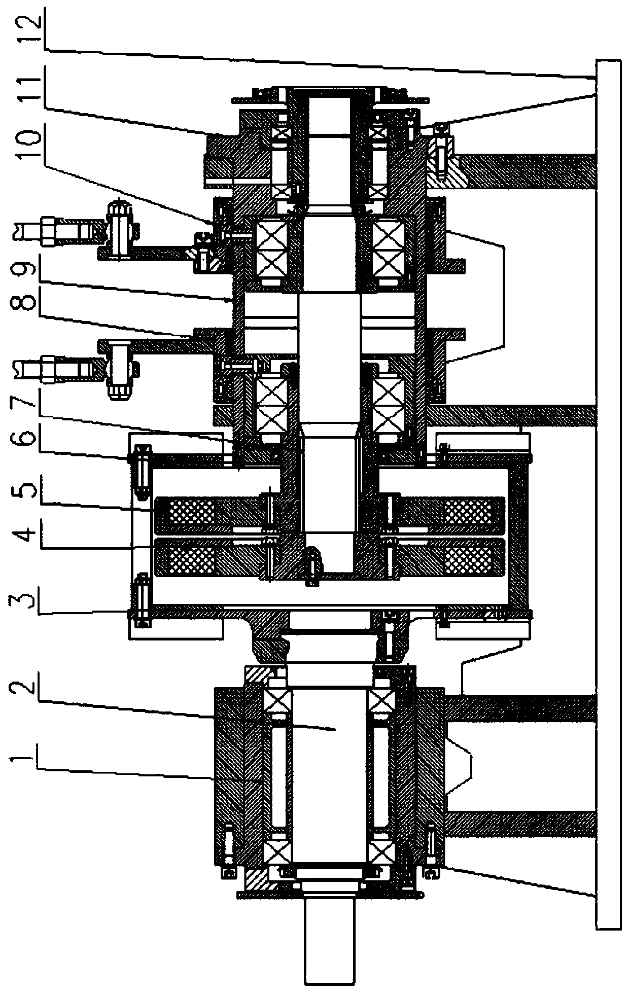 Double-connecting-rod speed regulating mechanism for magnetic coupler and speed regulating method