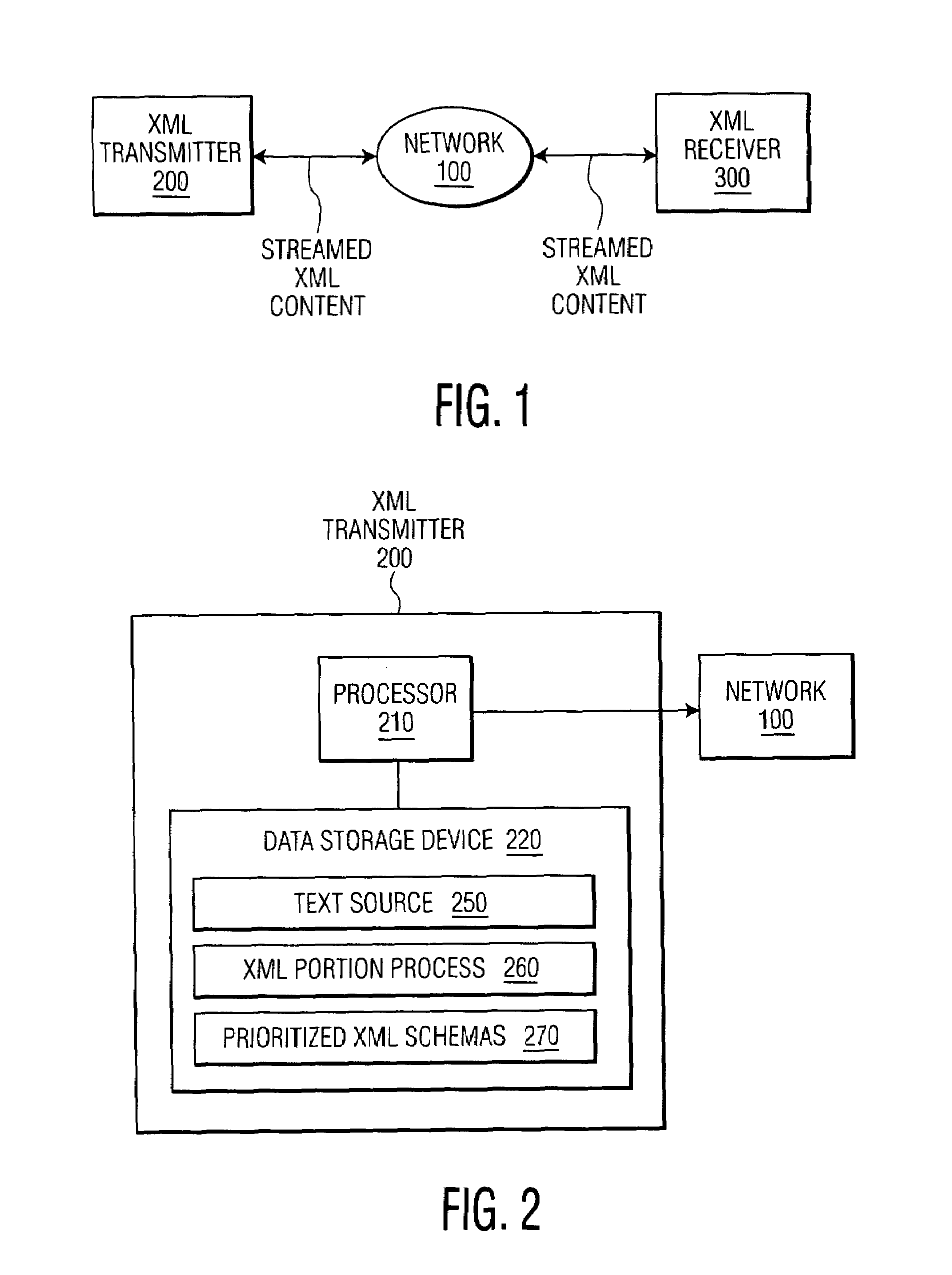 Method and apparatus for structured streaming of an XML document