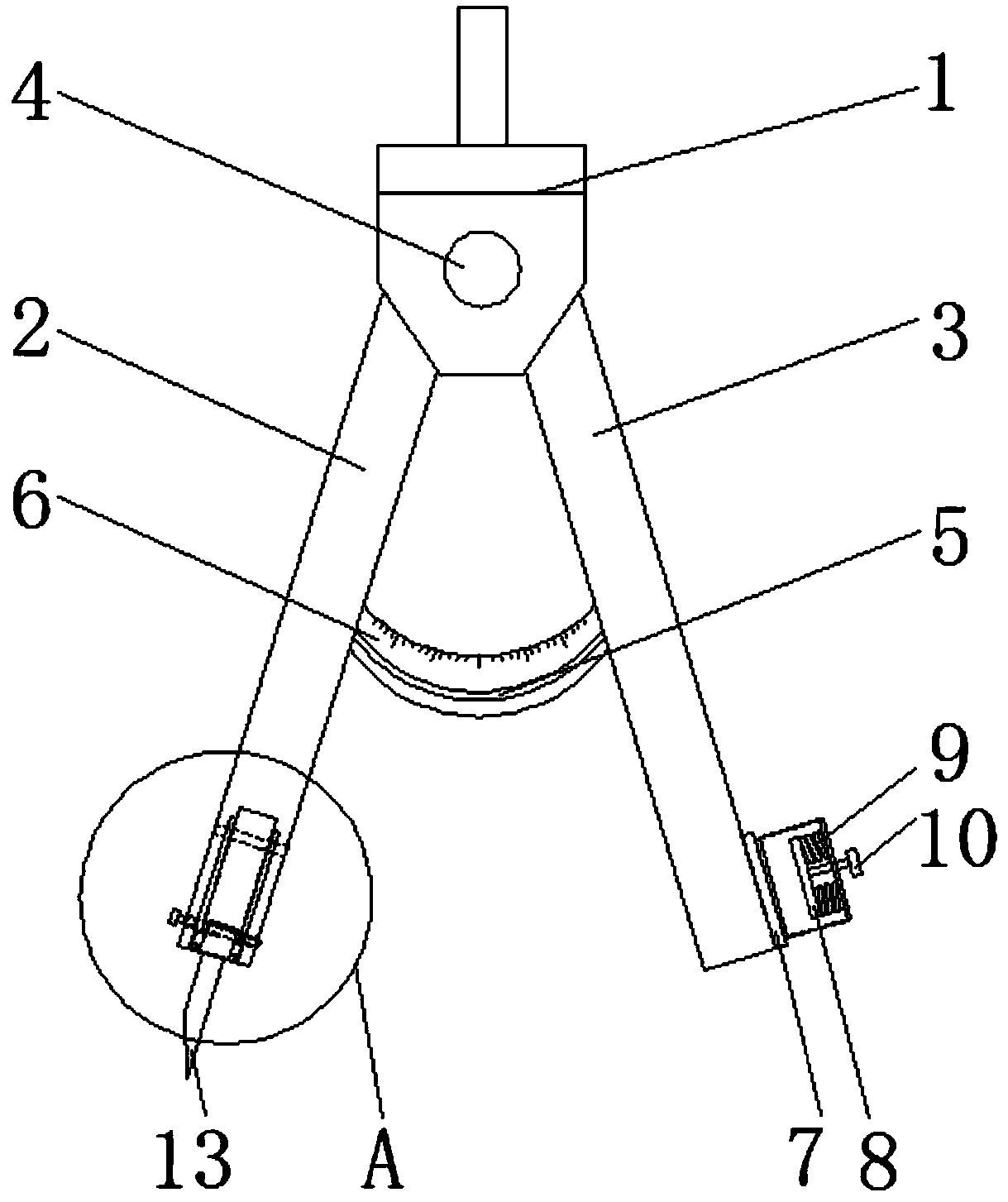 Senior high mathematics teaching auxiliary device