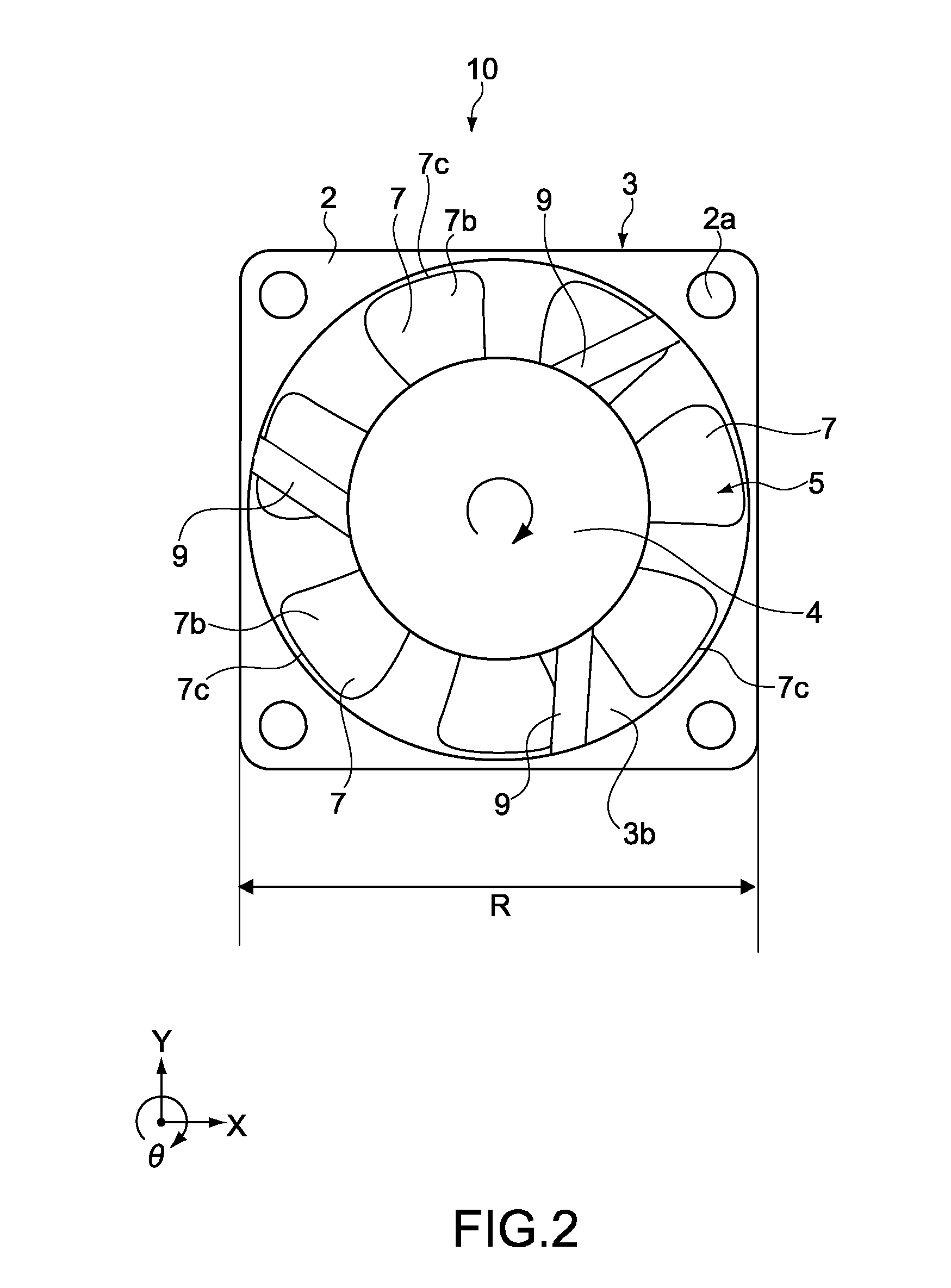 Axial fan apparatus, housing, and electronic apparatus