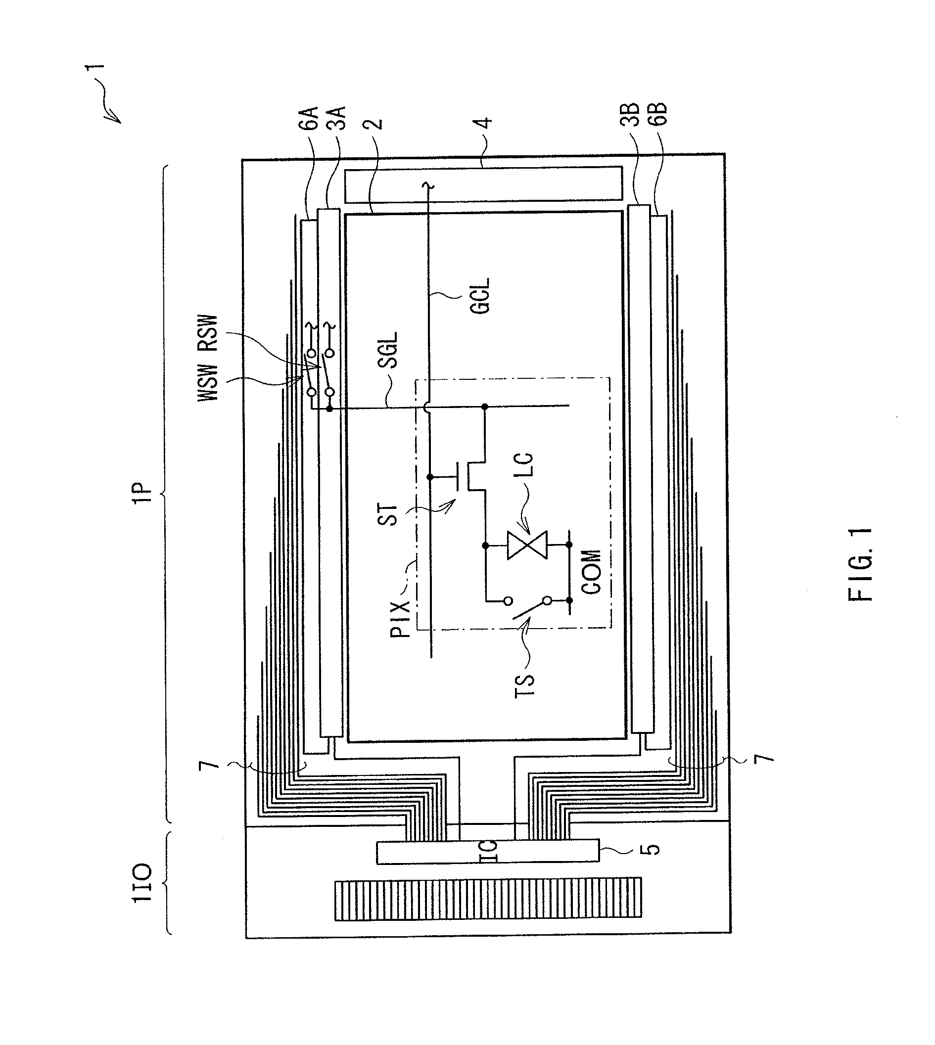 Display, touch panel and electronic device