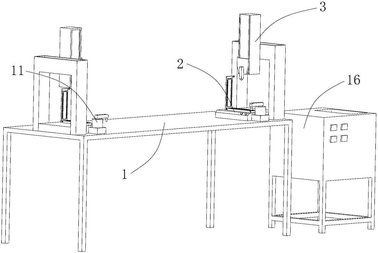 Wire arranging and gluing device for membrane wire