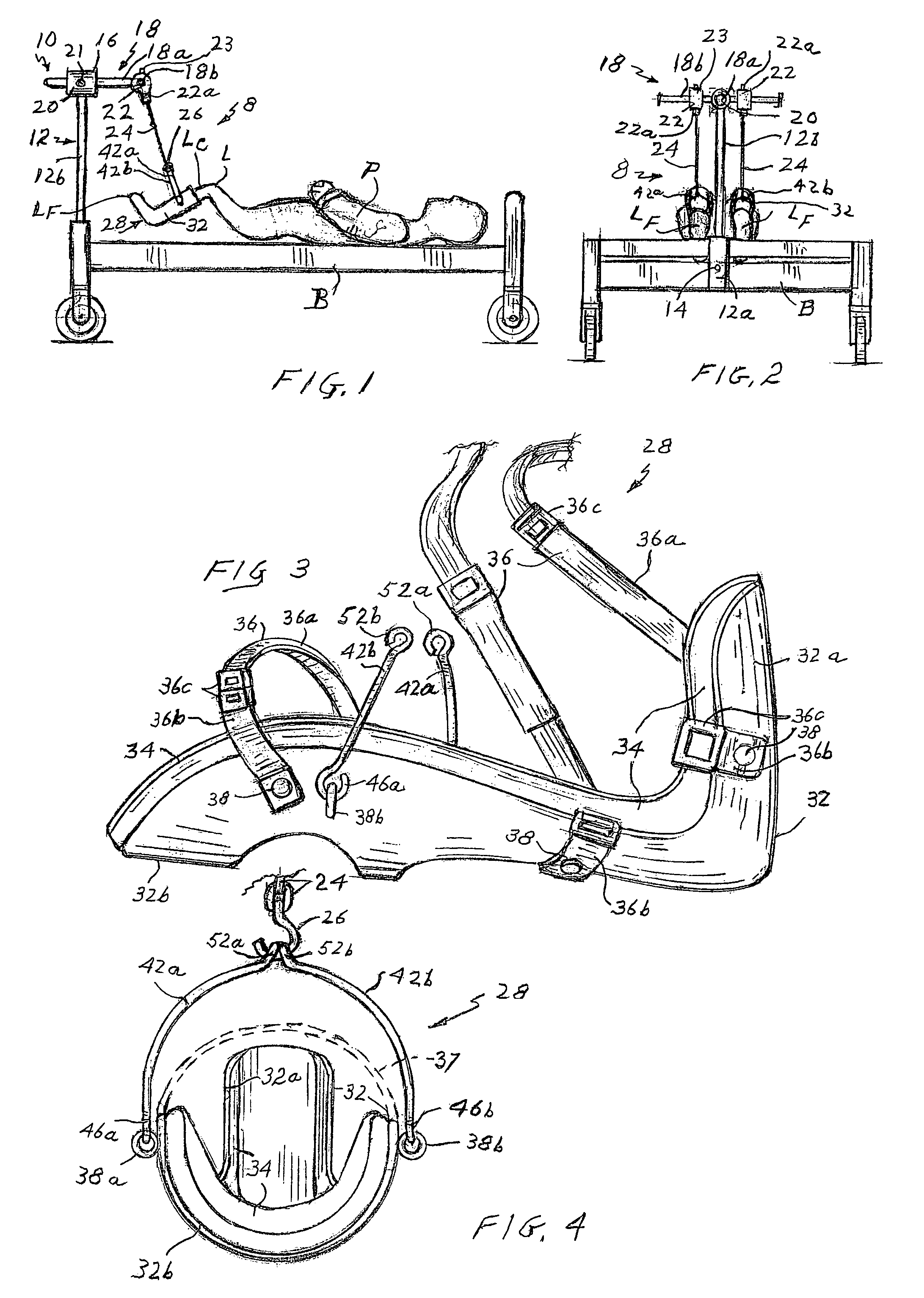 Method and apparatus for minimizing bed sores and lower back pain in spinal injury patients