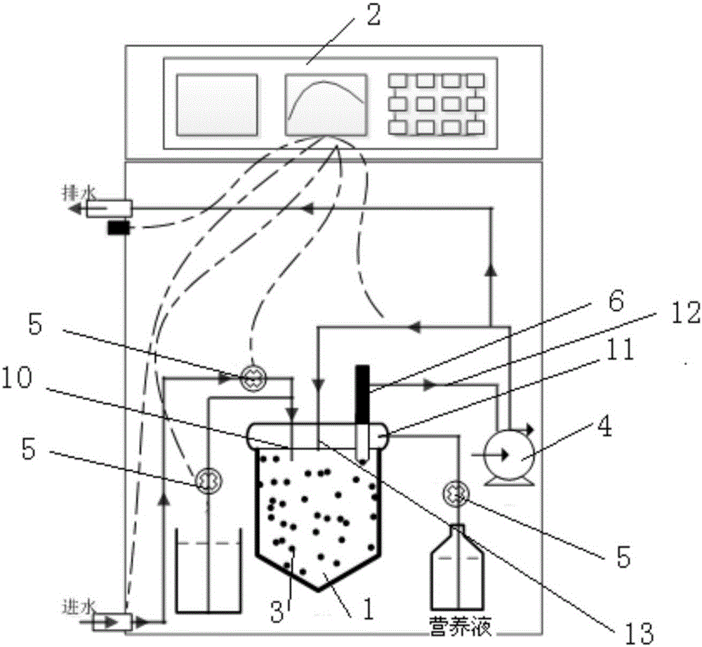 Microbe breathing oxygen consumption monitoring-based water toxicity on-line early-warning device and method