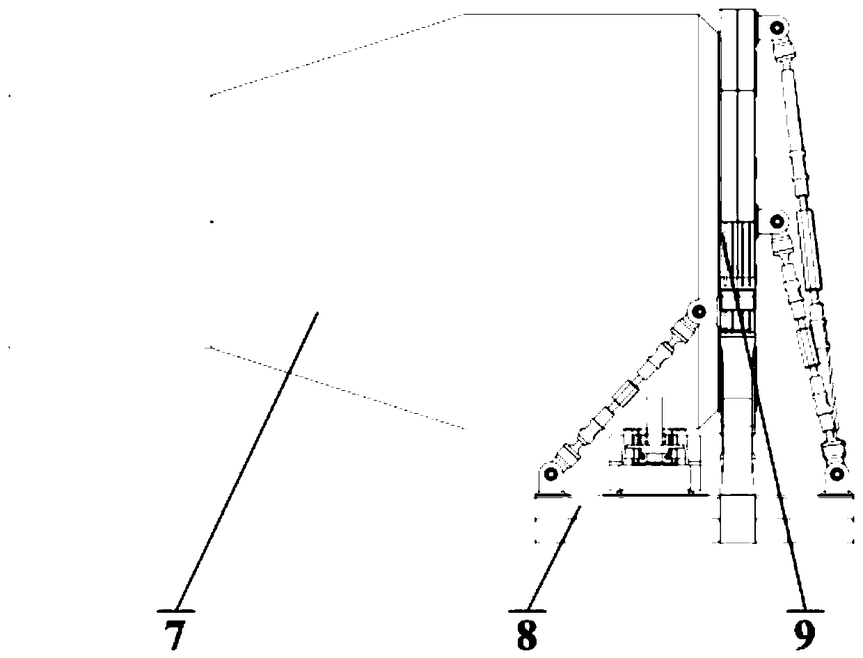 A floating support device for ground gravity unloading of space optical load