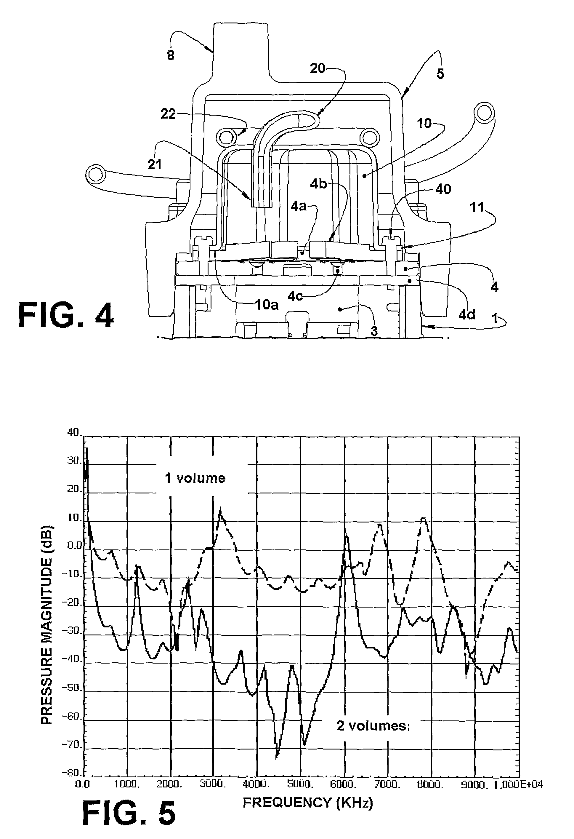 System for attenuating pulsation in the gas discharge of a refrigeration compressor