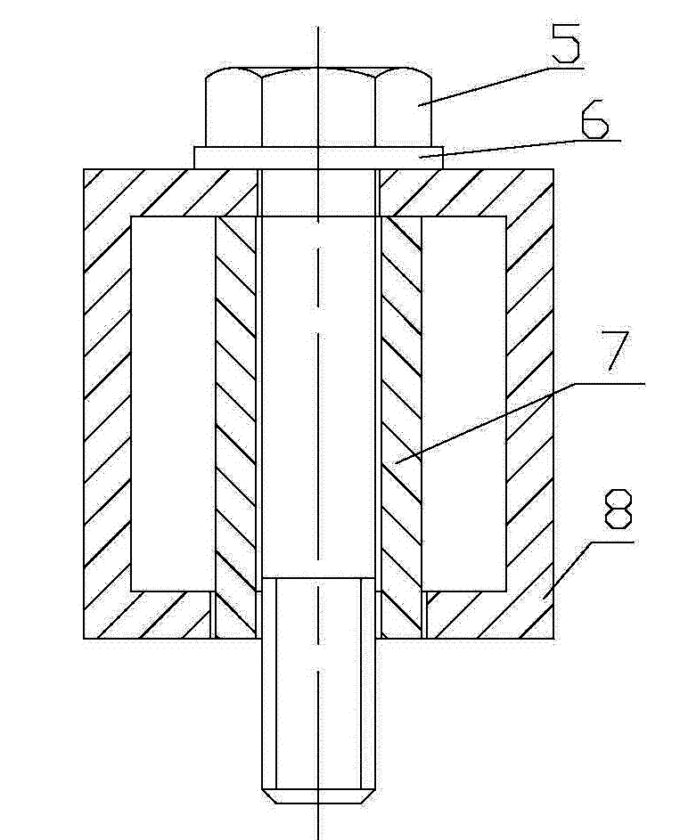 Detection method of self-trapping threaded sleeve drilling bottom hole and anti-stretching and anti-twist values