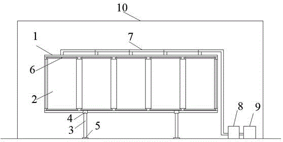 Sunlight greenhouse solar photovoltaic power generation utilization device and method