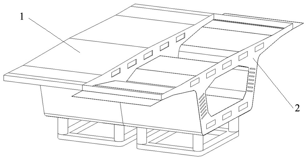 Segmental box beam short line matching control and prefabrication construction method
