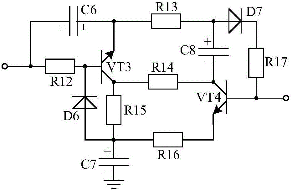 LED light modulation driving system based on triode voltage stabilizing circuit