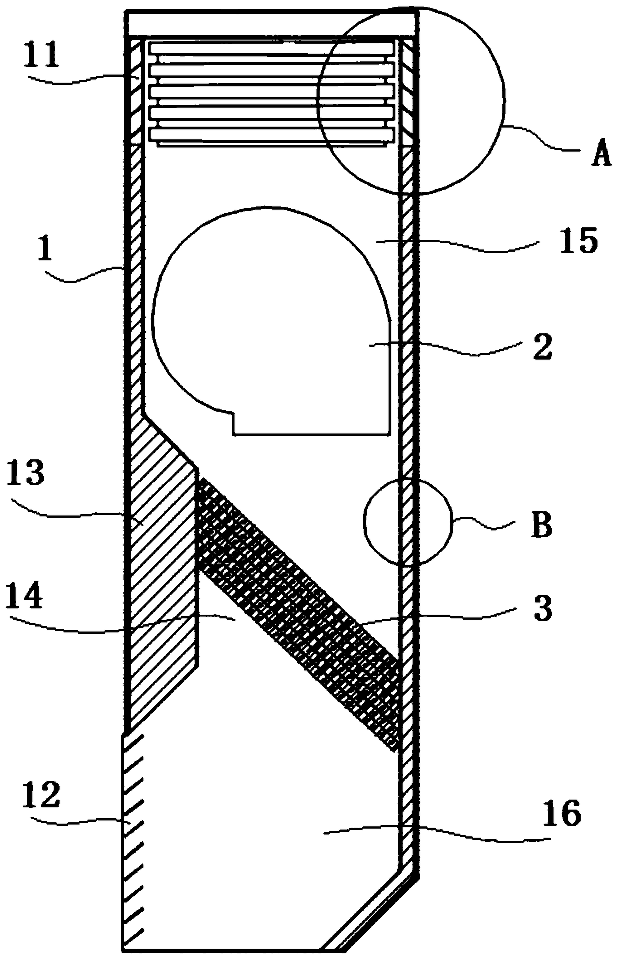 Low-noise air source heat pump outdoor heat exchange device