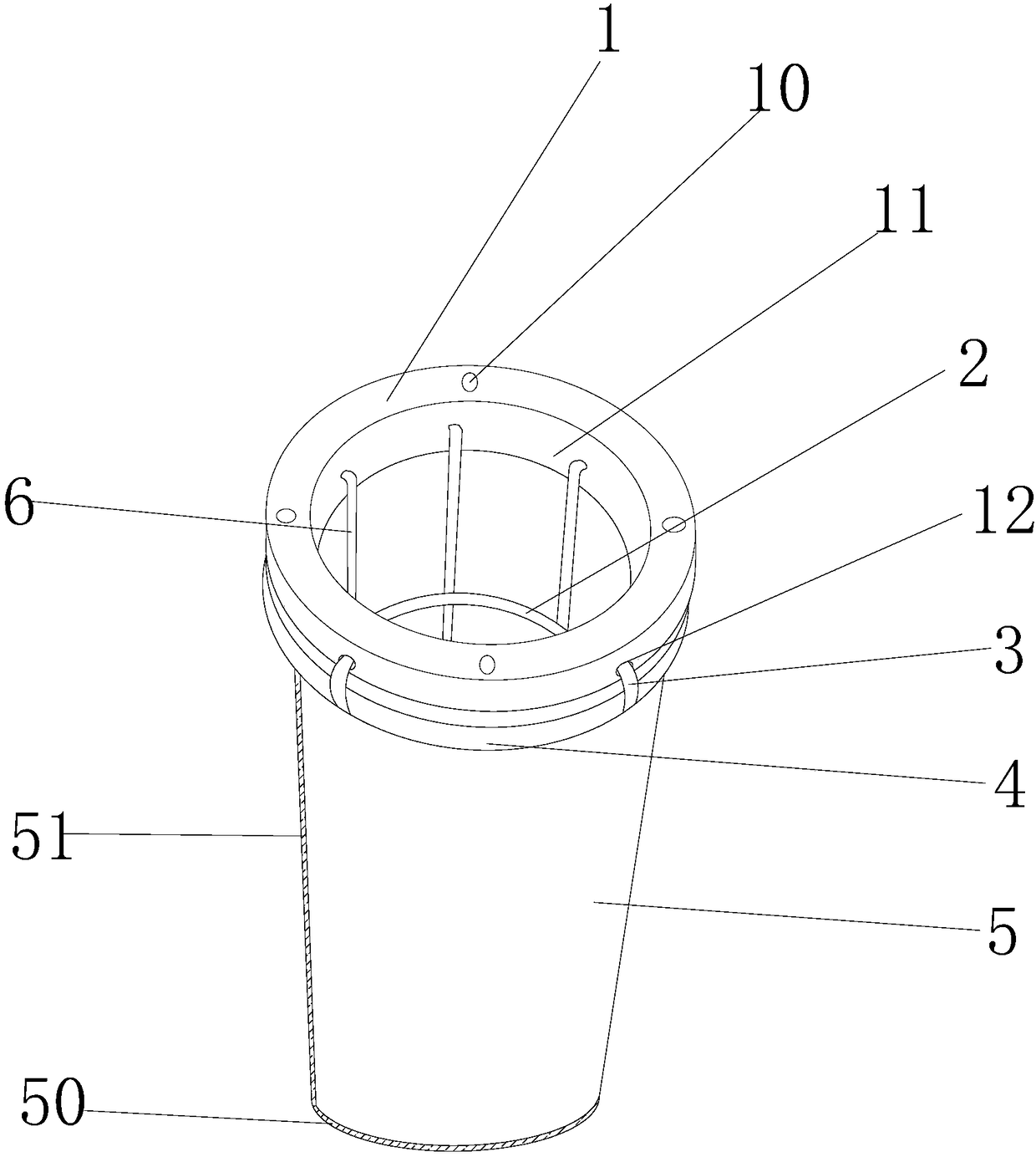 Small portable dedusting filter bag