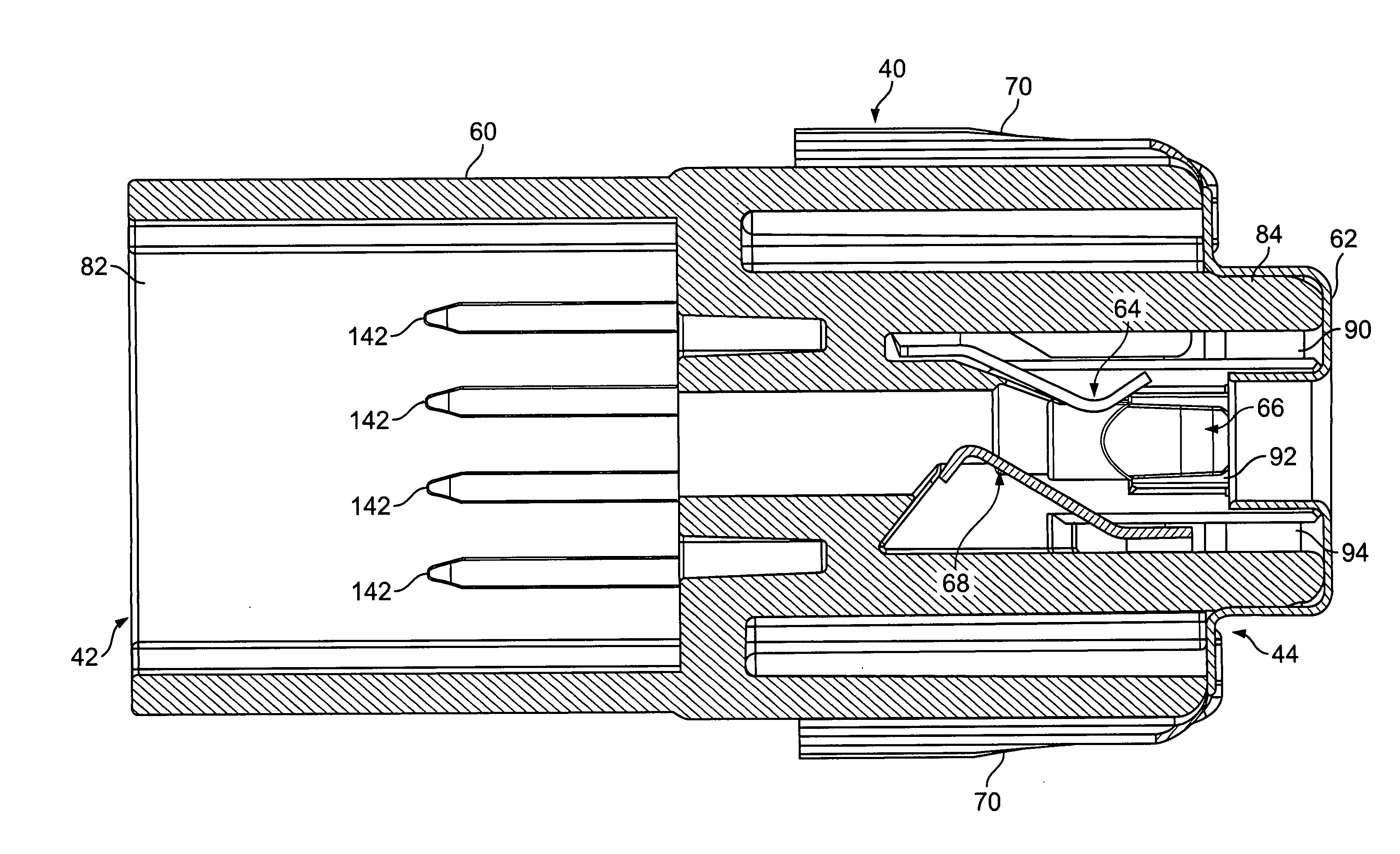 Electrical connector adapter and method for making