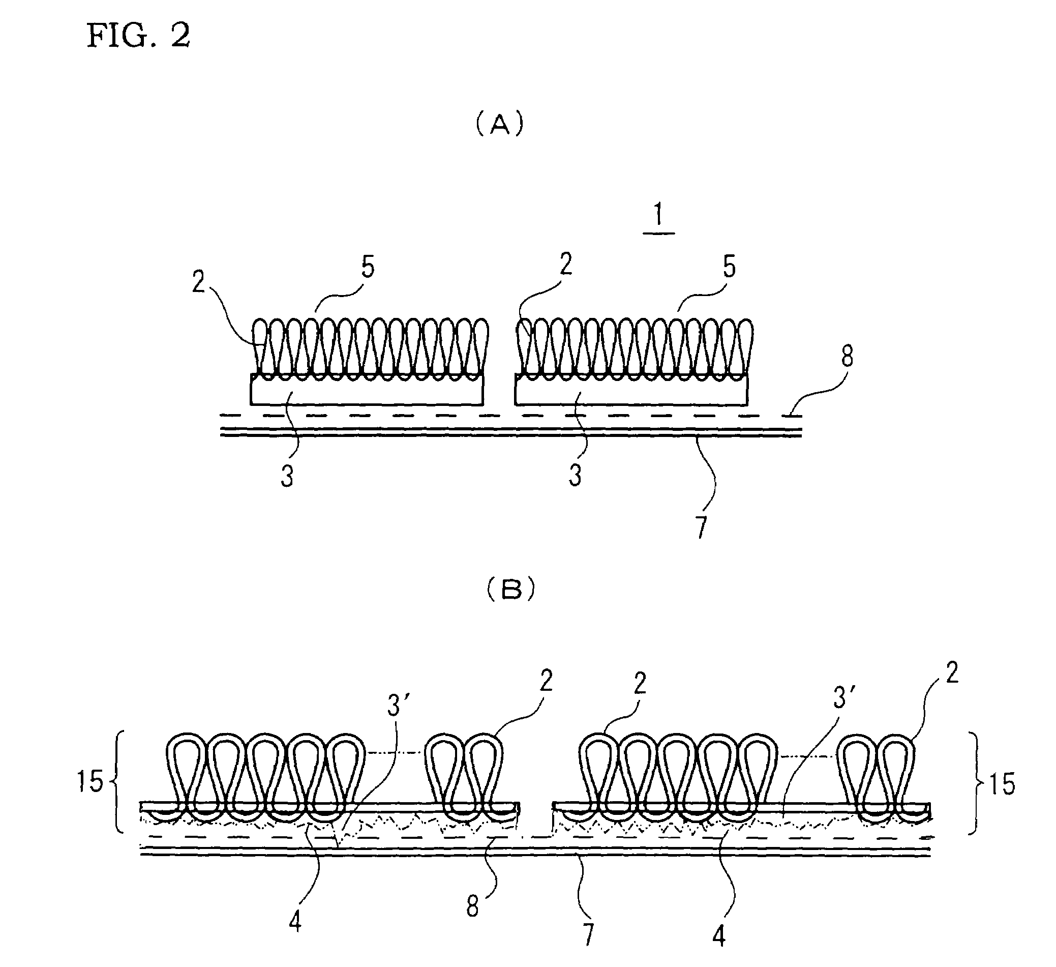 Sheet material, a block like sheet material, a method for producing a sheet material, a method for separating and retrieving a fiber fabrication layer unit and a backing layer from a tile carpet