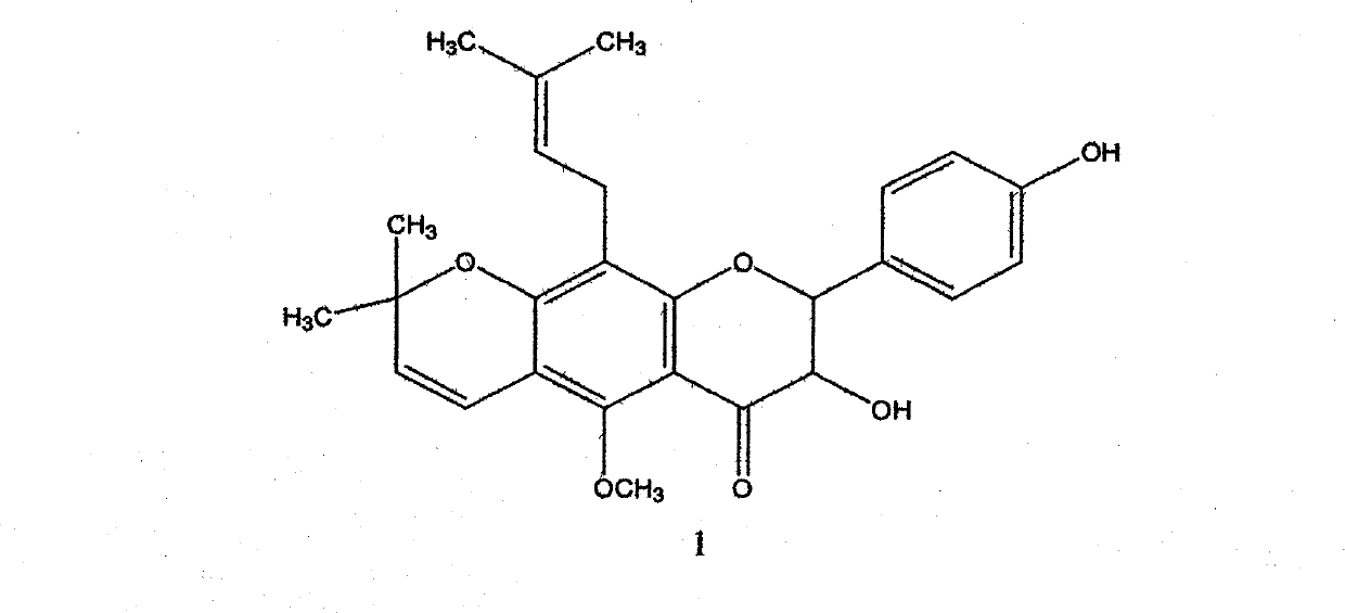 Eriosema chinense flavonoid extract and extracting method and application thereof