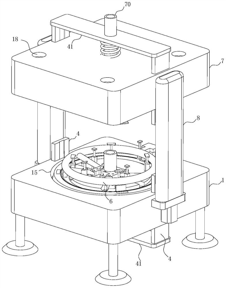 Automatic die-casting production equipment for steering wheel framework of new energy automobile