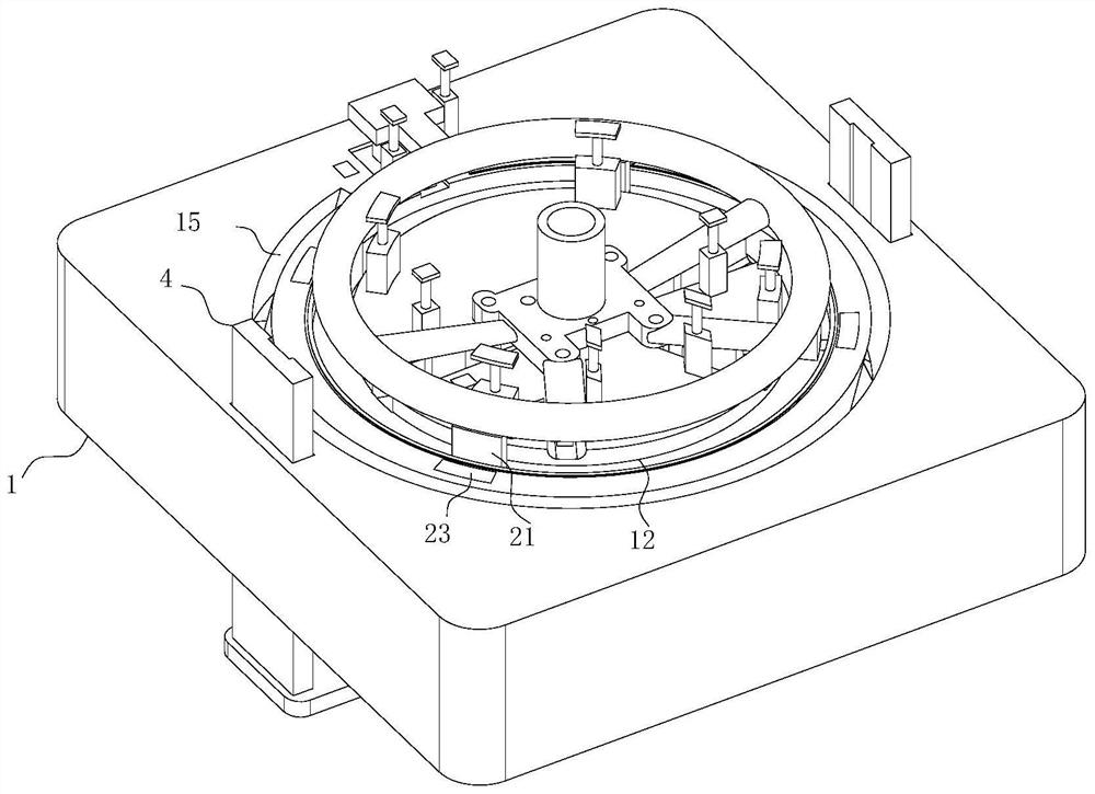 Automatic die-casting production equipment for steering wheel framework of new energy automobile