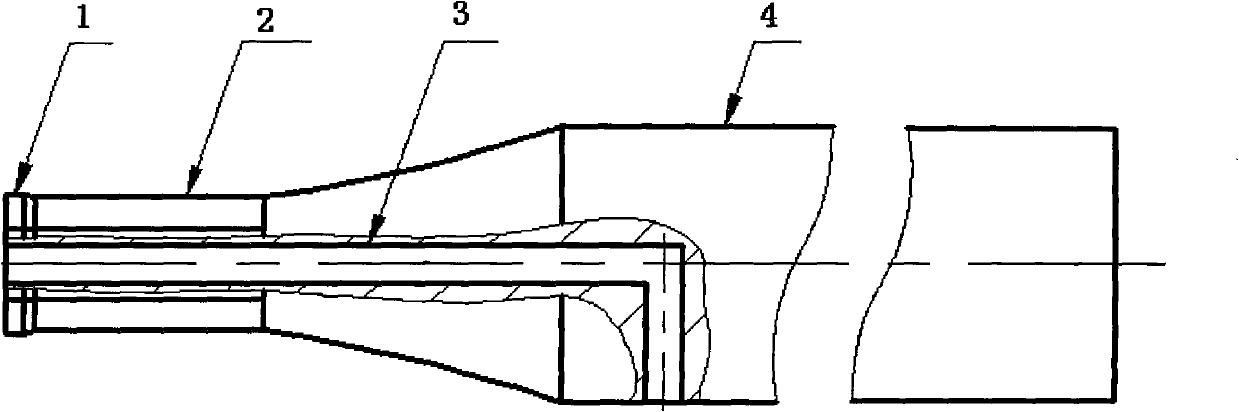 Punch for machining irregularly-shaped hole at thread of thin-wall part