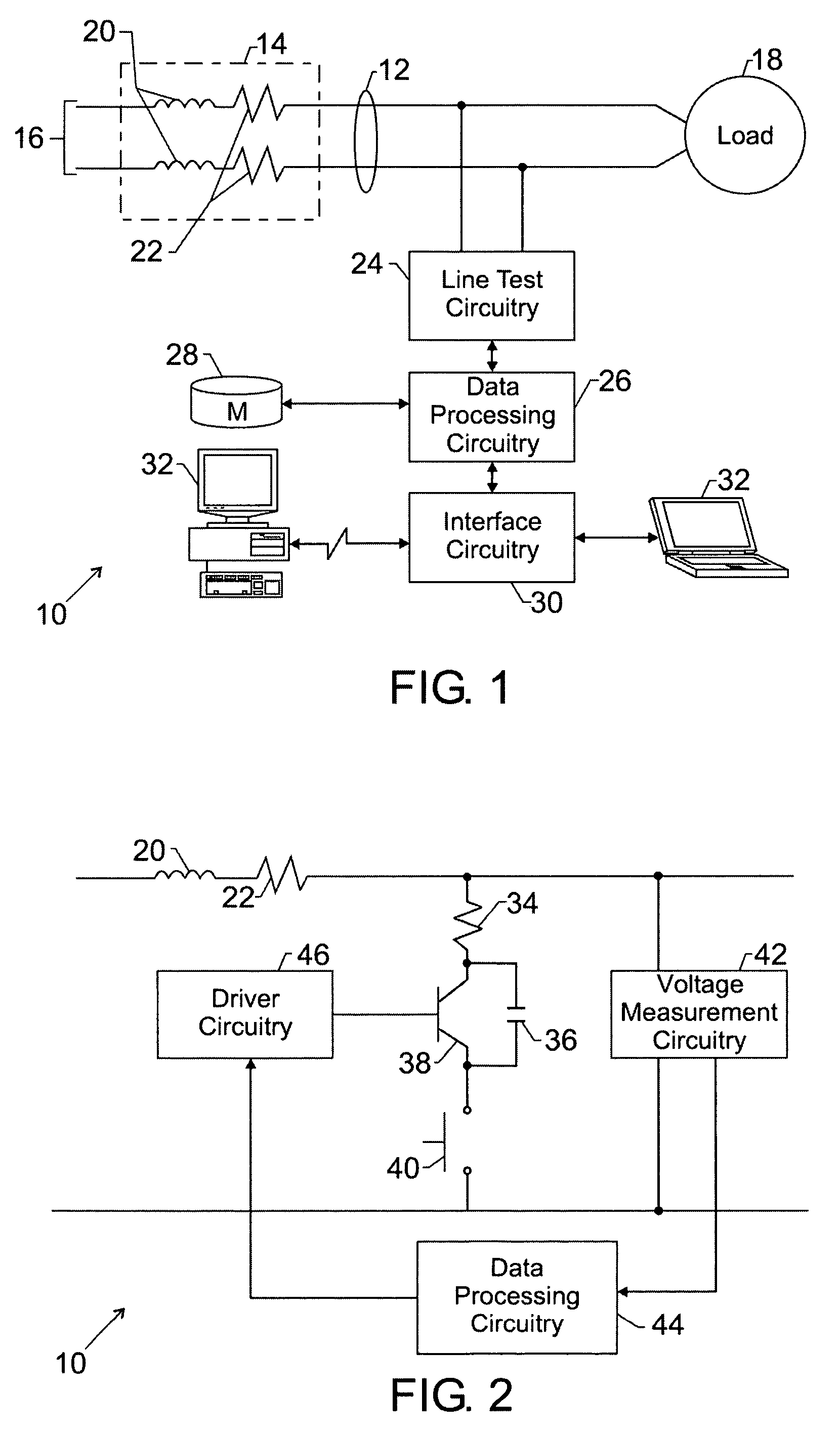 AC power line impedance monitoring method and system